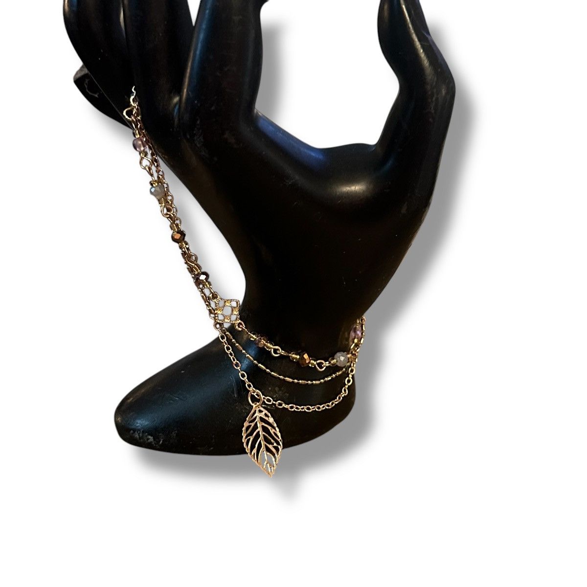 Other Gold tone multi chain charm anklet Size ONE SIZE - 2 Thumbnail