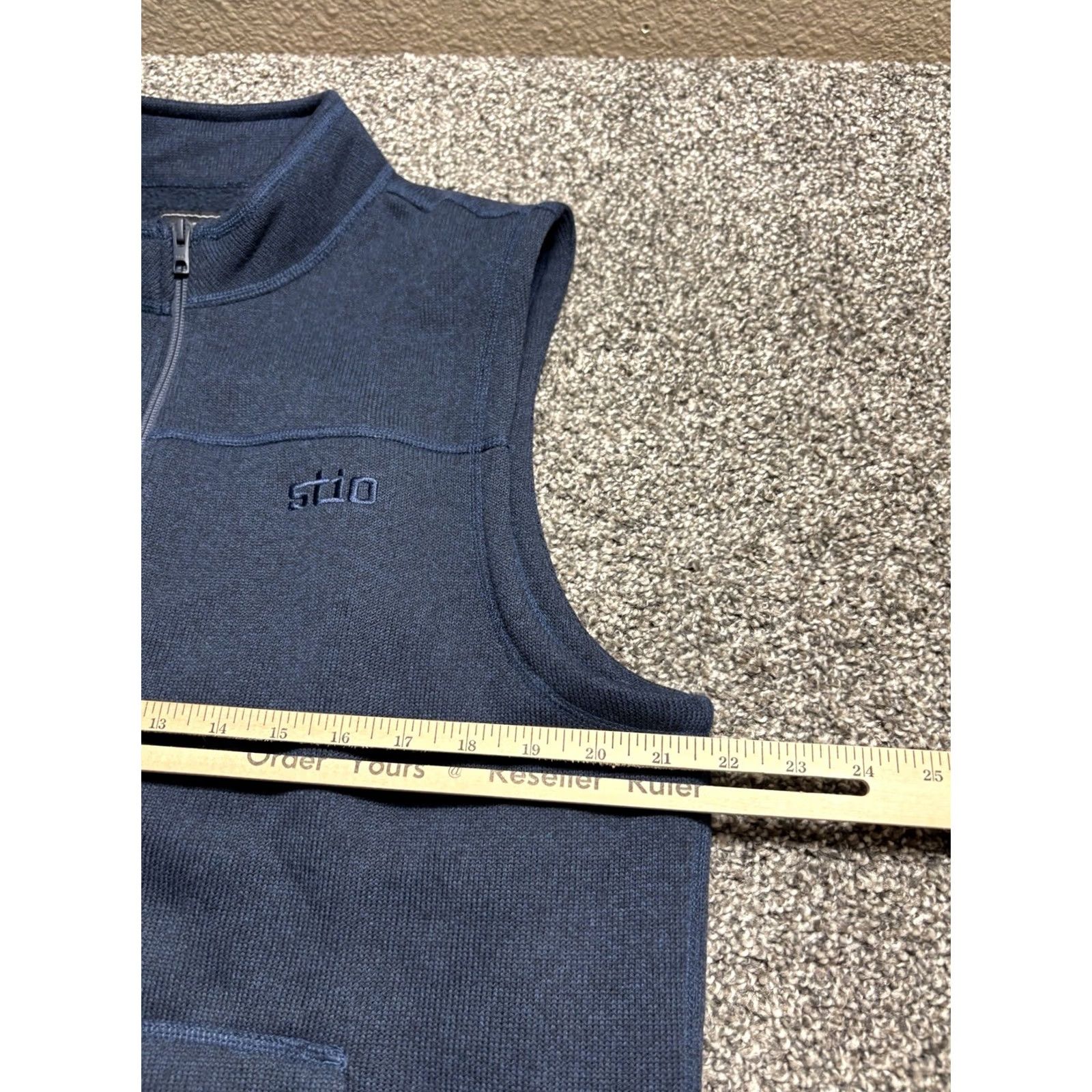Vintage Stio Vest Mens L Blue Fleece Full Zip Outdoors Pockets Logo Size US L / EU 52-54 / 3 - 7 Thumbnail