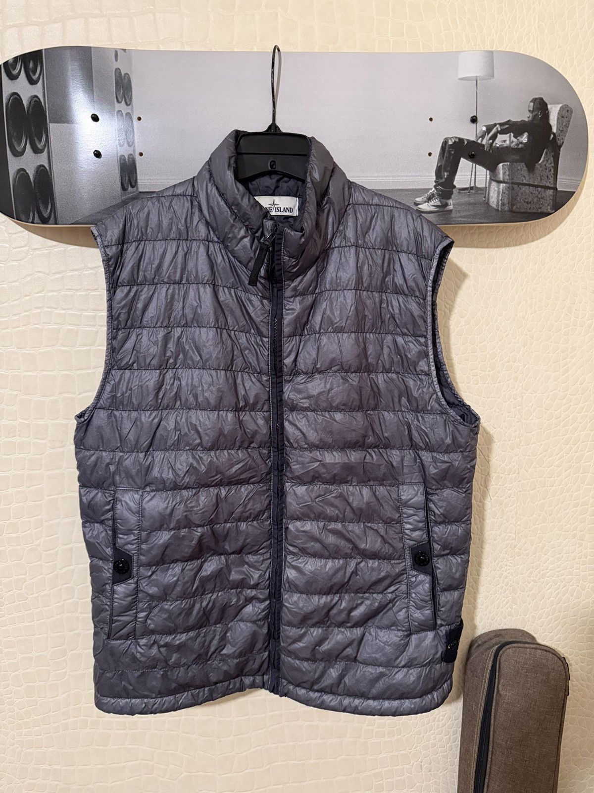 Stone Island Stone Island garmenr dyed puffer vest Size US L / EU 52-54 / 3 - 1 Thumbnail