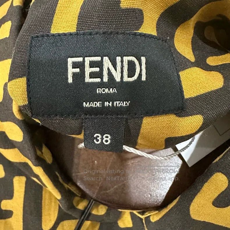 Fendi Fendi size 38 Double F Presbyopia Short-Sleeve Shirt Size US M / EU 48-50 / 2 - 5 Thumbnail
