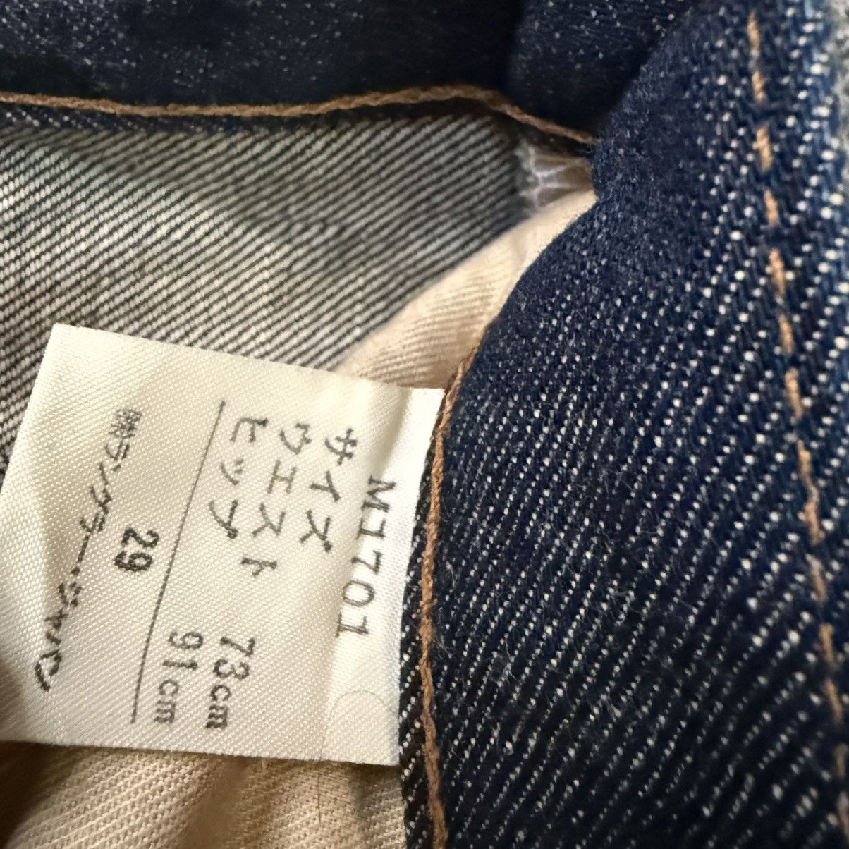 Indigo Vintage Selvedge Japanese Indigo Wrangler Blue Bell Denim Size US 29 - 16 Thumbnail