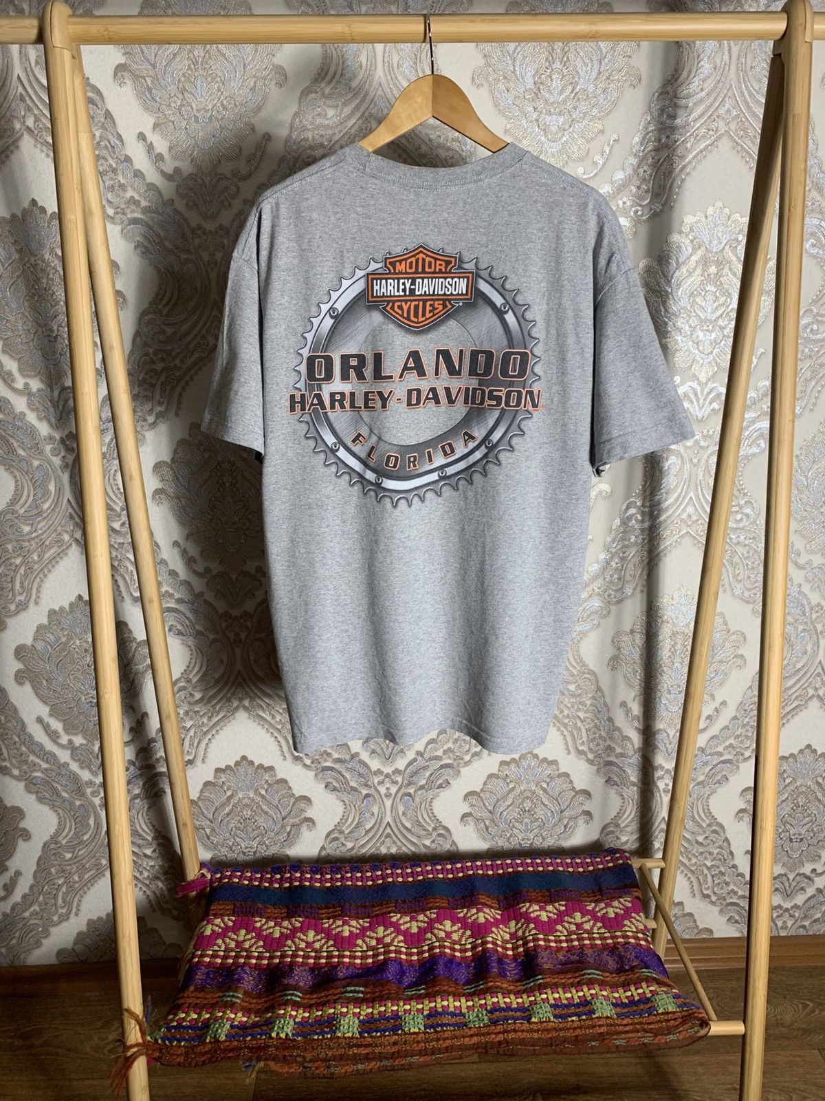 Harley Davidson VINTAGE HARLEY DAVIDSON MOTORCYCLE ORLANDO FLORIDA Y2K 90s Size US XL / EU 56 / 4 - 5 Thumbnail