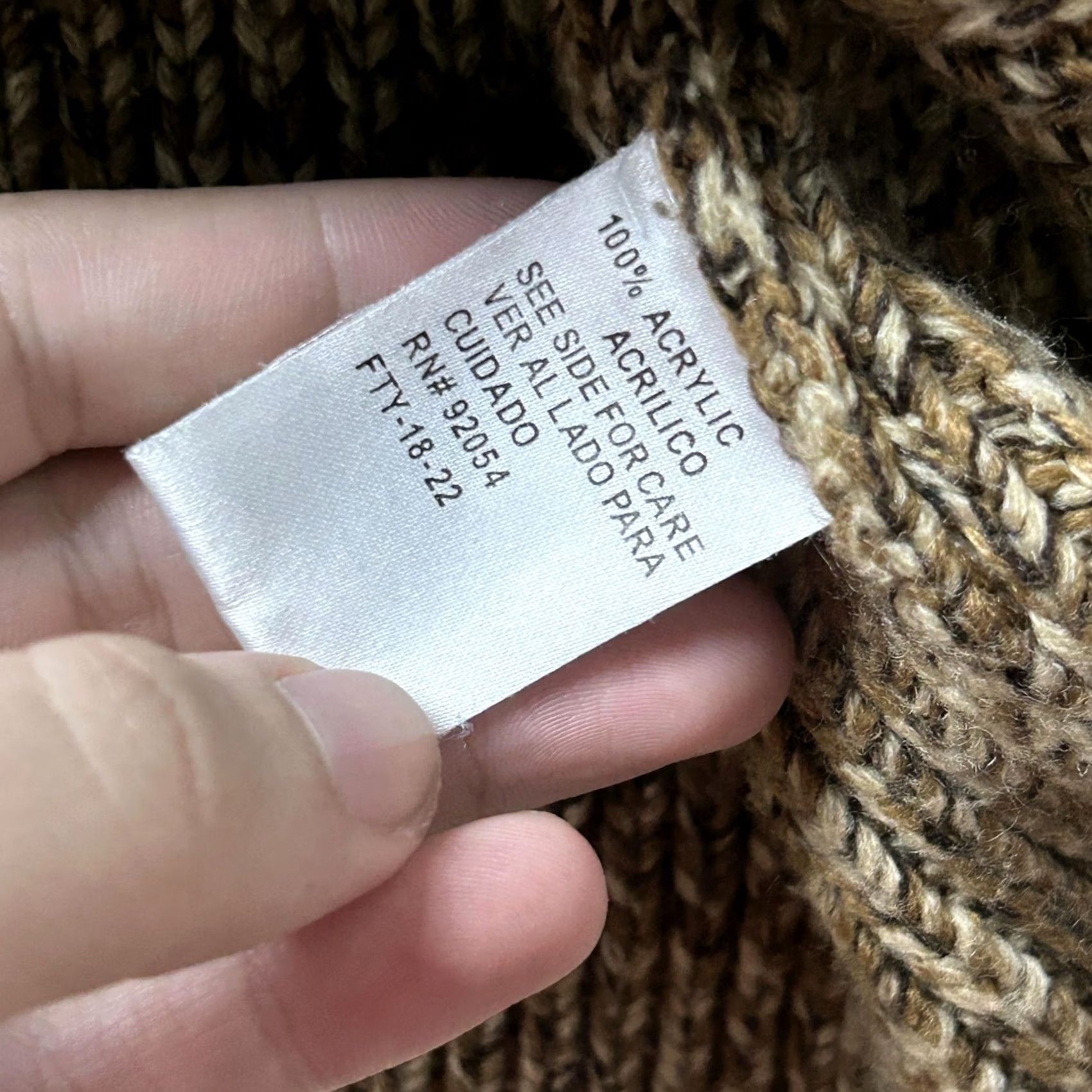 Vintage Vintage Carolyn Taylor Cardigan Sweater Womens Small Brown Full Zip Mock Neck Size S / US 4 / IT 40 - 3 Thumbnail