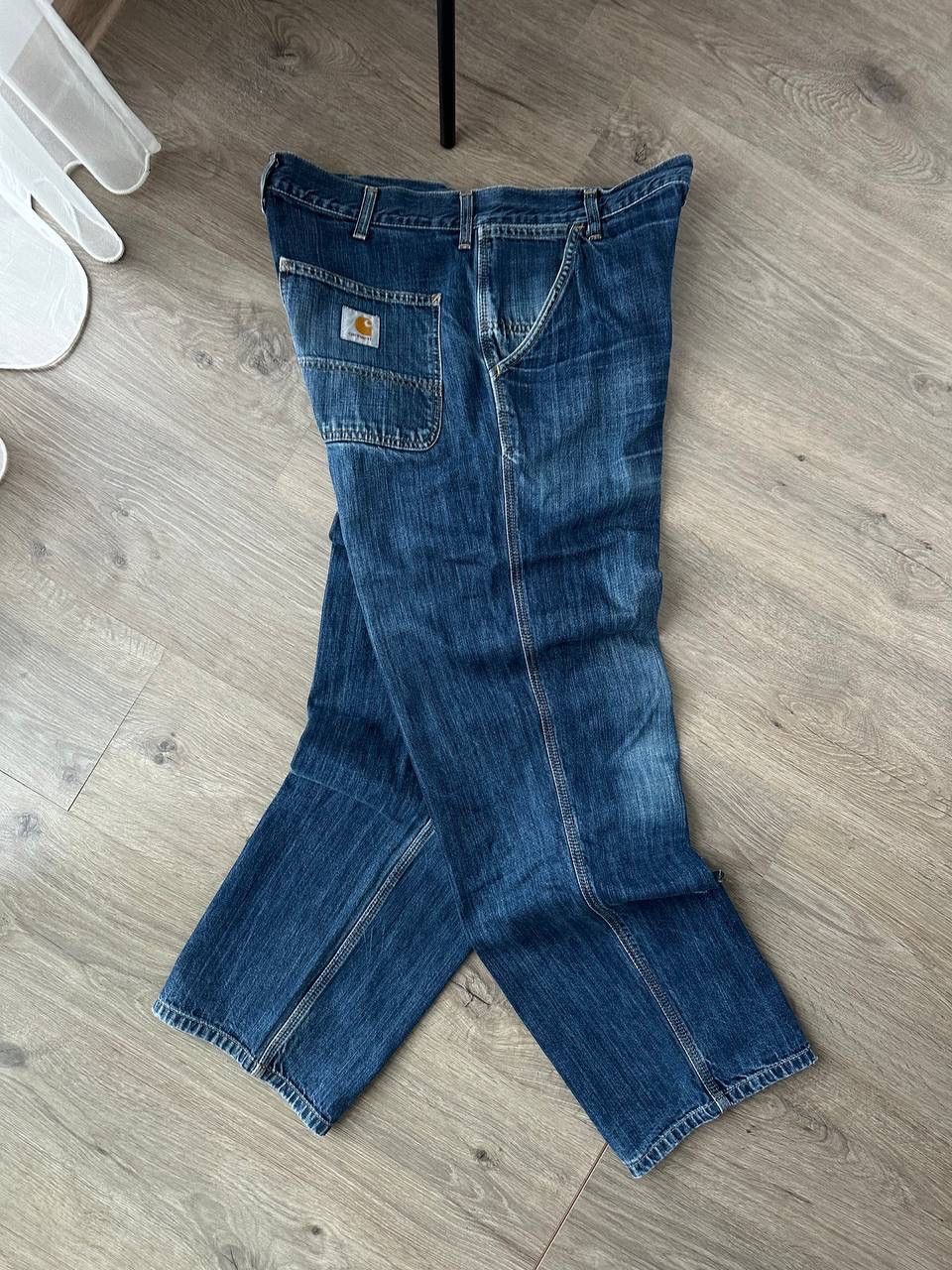 Carhartt × Carhartt Wip × Vintage Vintage Carhartt Simple Denim Distressed Faded Pants Size US 34 / EU 50 - 16 Thumbnail