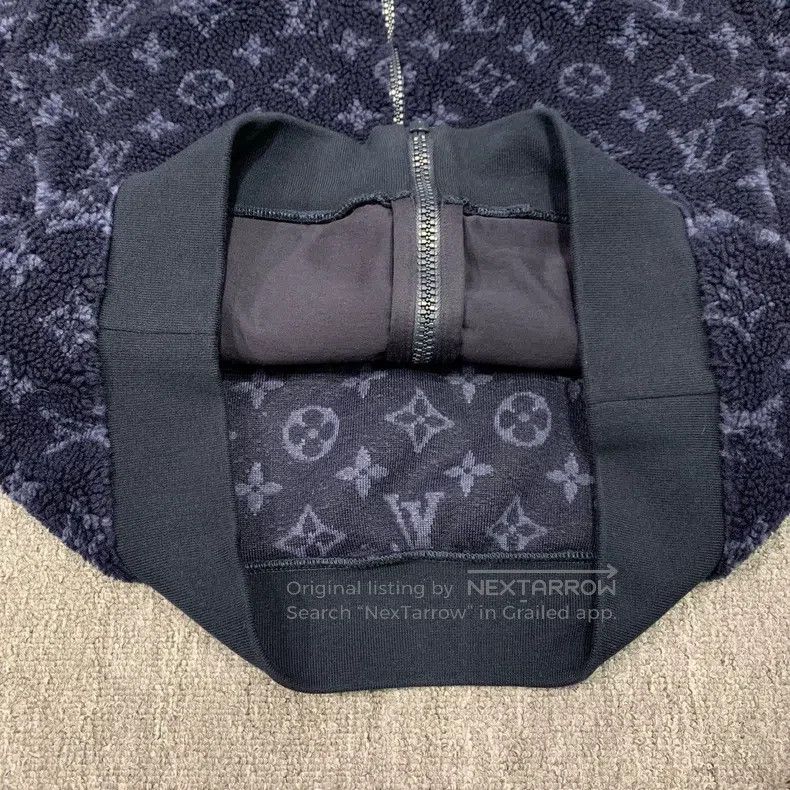 Louis Vuitton Louis Vuitton Blue full print teddy jacket Size US M / EU 48-50 / 2 - 7 Thumbnail