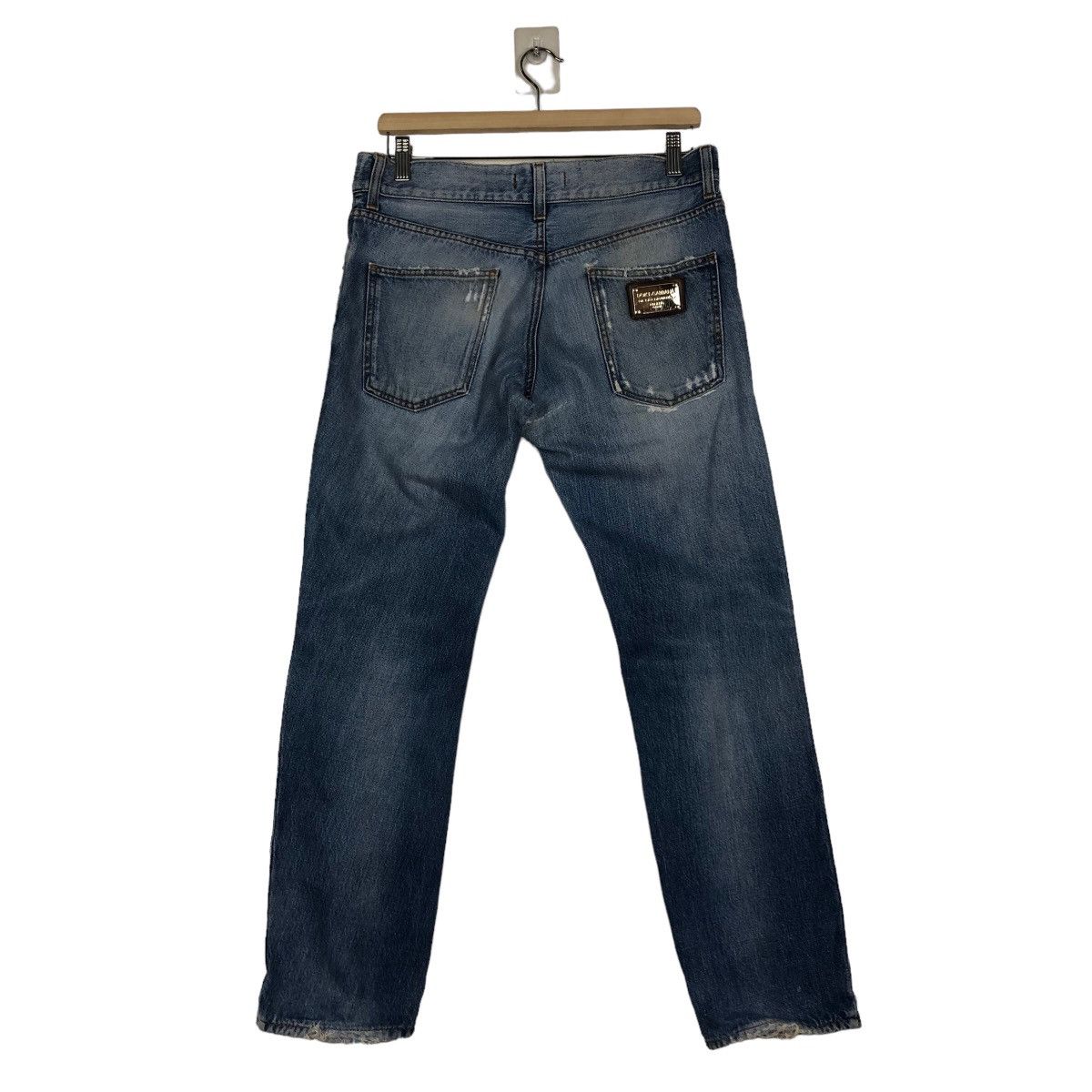 Dolce & Gabbana 🔥Loose Cut Distressed Punk Design Constructed Jeans D&G Size US 34 / EU 50 - 8 Thumbnail