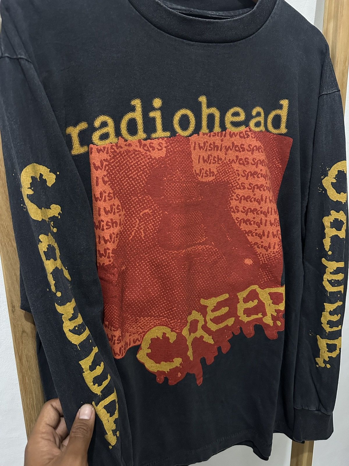 Vintage ⚠️SOLD⚠️ Radiohead Creep long sleeve Size US L / EU 52-54 / 3 - 3 Thumbnail