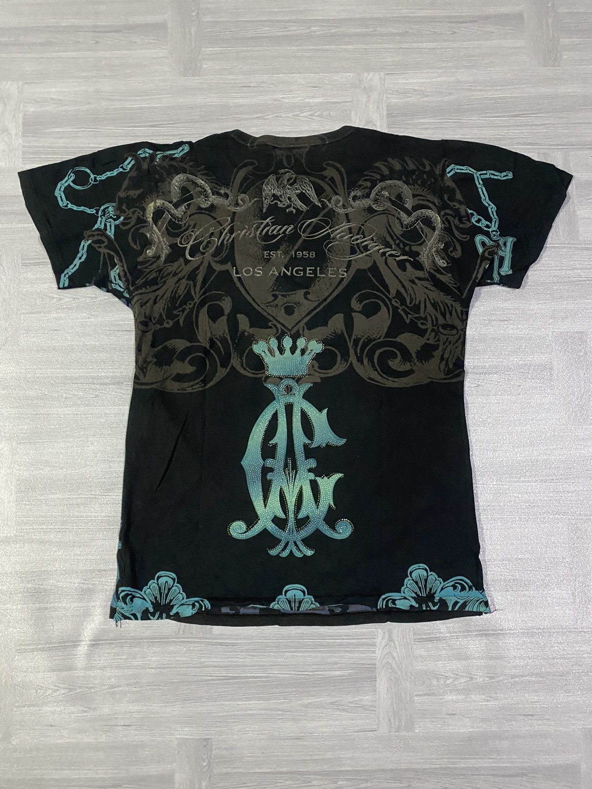 Ed Hardy Vintage Y2K Crristian Audigier Dragon Crown T-Shirt Size US S / EU 44-46 / 1 - 13 Thumbnail