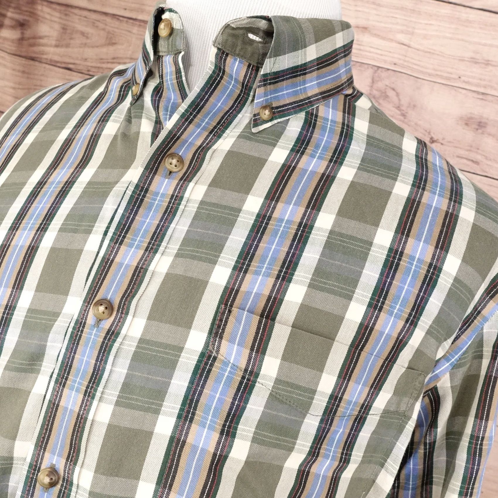 Chaps Chaps Long Sleeve Plaid Button Down Shirt Mens L Large Size US L / EU 52-54 / 3 - 2 Thumbnail