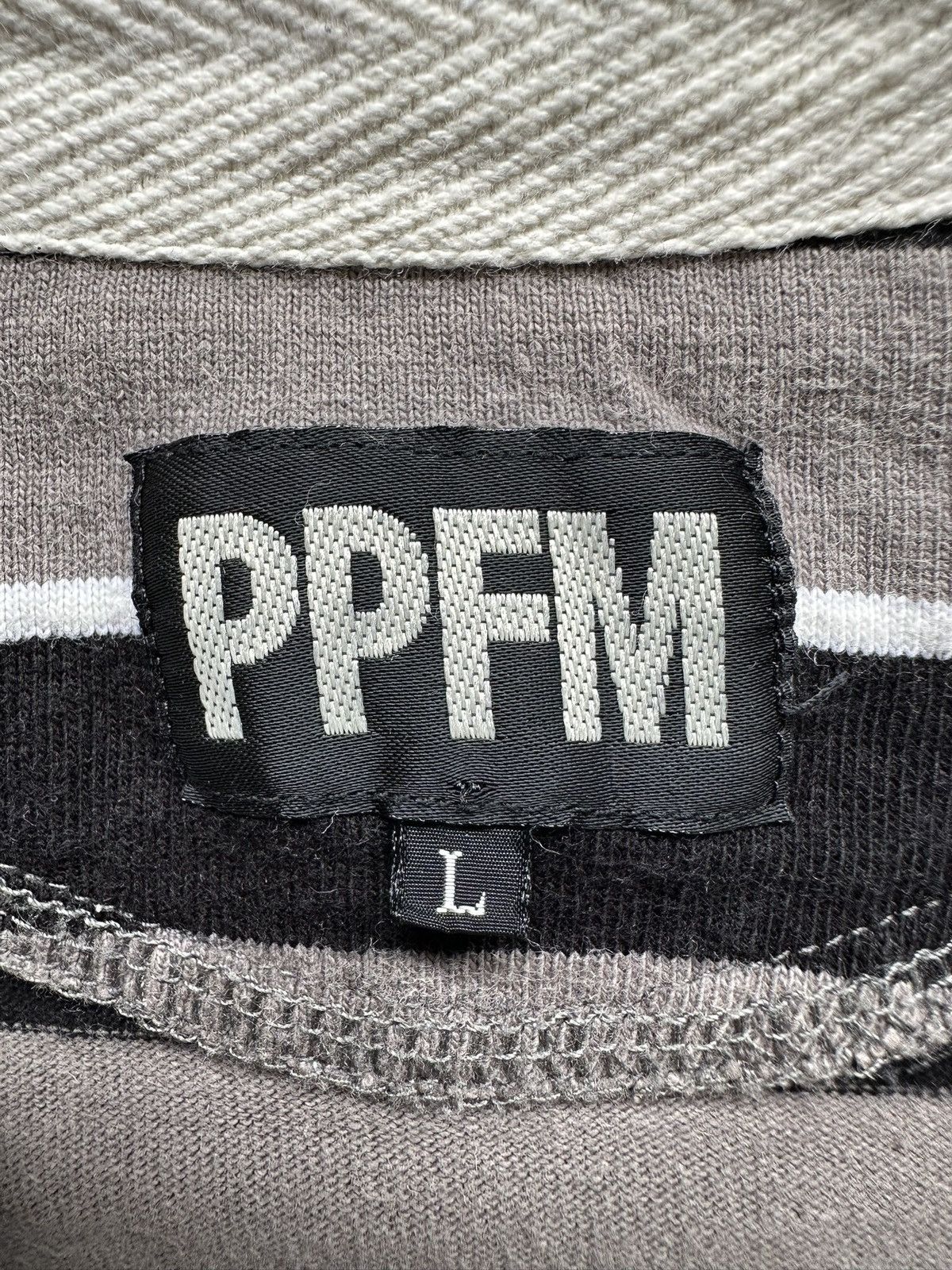 PPFM 2011A/W PPFM - ''RULE 05'' Striped polo long sleeve Size US L / EU 52-54 / 3 - 13 Thumbnail