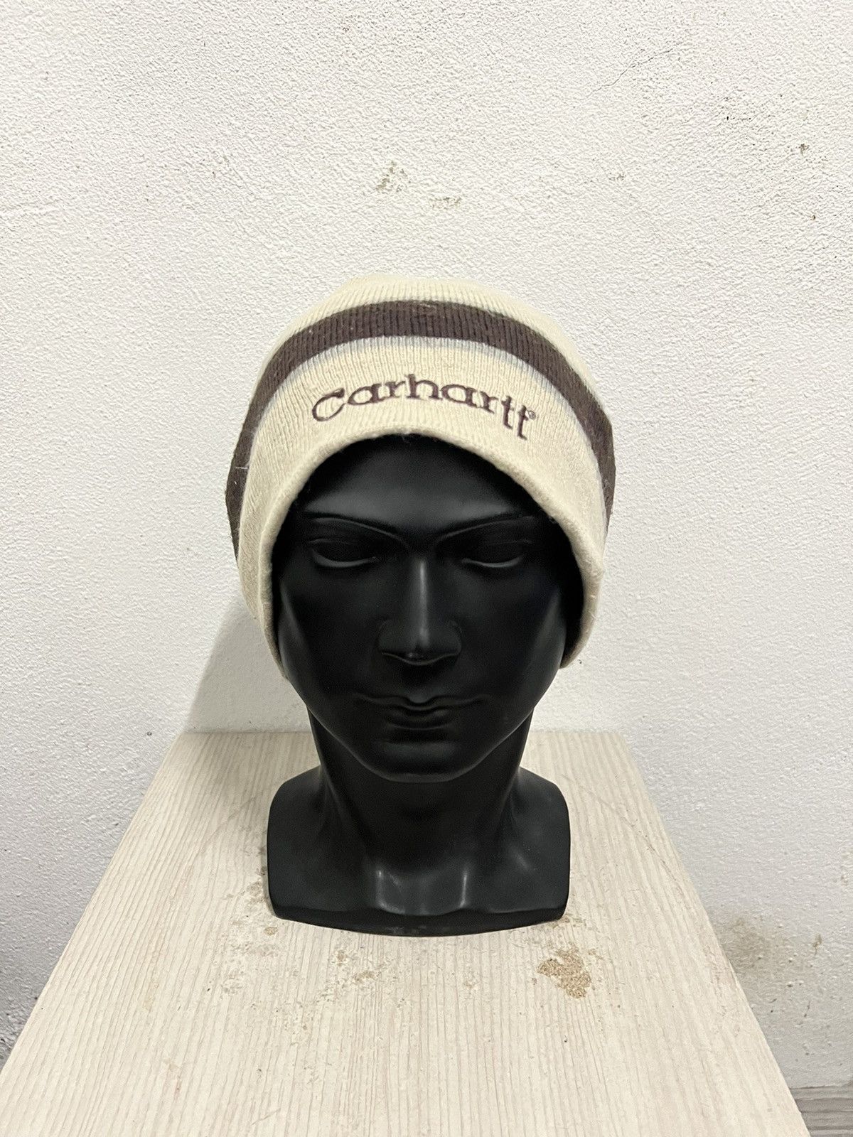 Carhartt Vintage Carhatt Spell Out Beanie Hat Size ONE SIZE - 2 Thumbnail