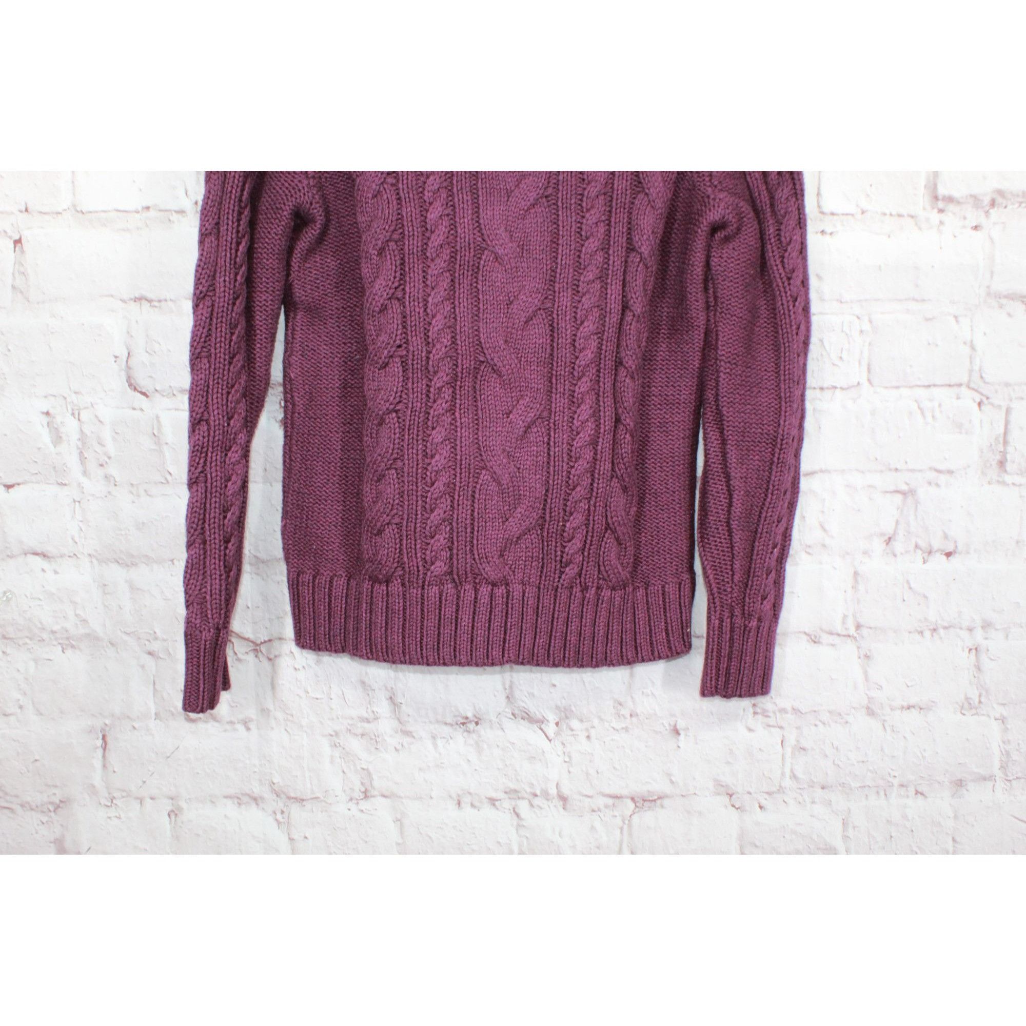 L.L. Bean LL Bean Women's Double L Cable Sweater Crewneck Cotton Size S / US 4 / IT 40 - 5 Thumbnail