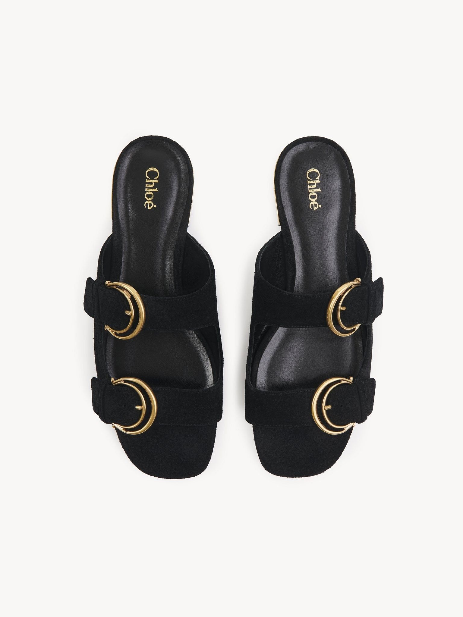 Chloe o1loc1c11025 Alizè Slides in Black Size US 7 / IT 37 - 3 Thumbnail