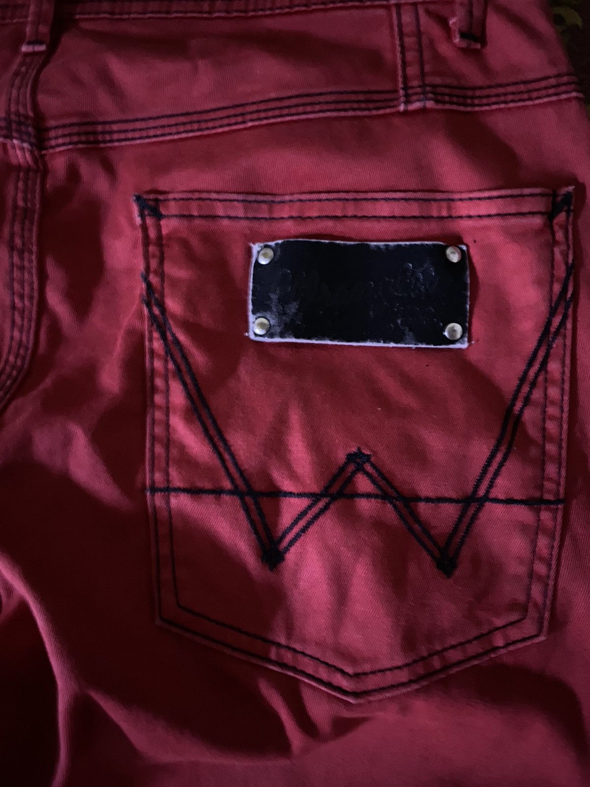 Japanese Brand 🔥RARE🔥🔥Vintage Wrangler Punk Design Style Size US 30 / EU 46 - 3 Thumbnail