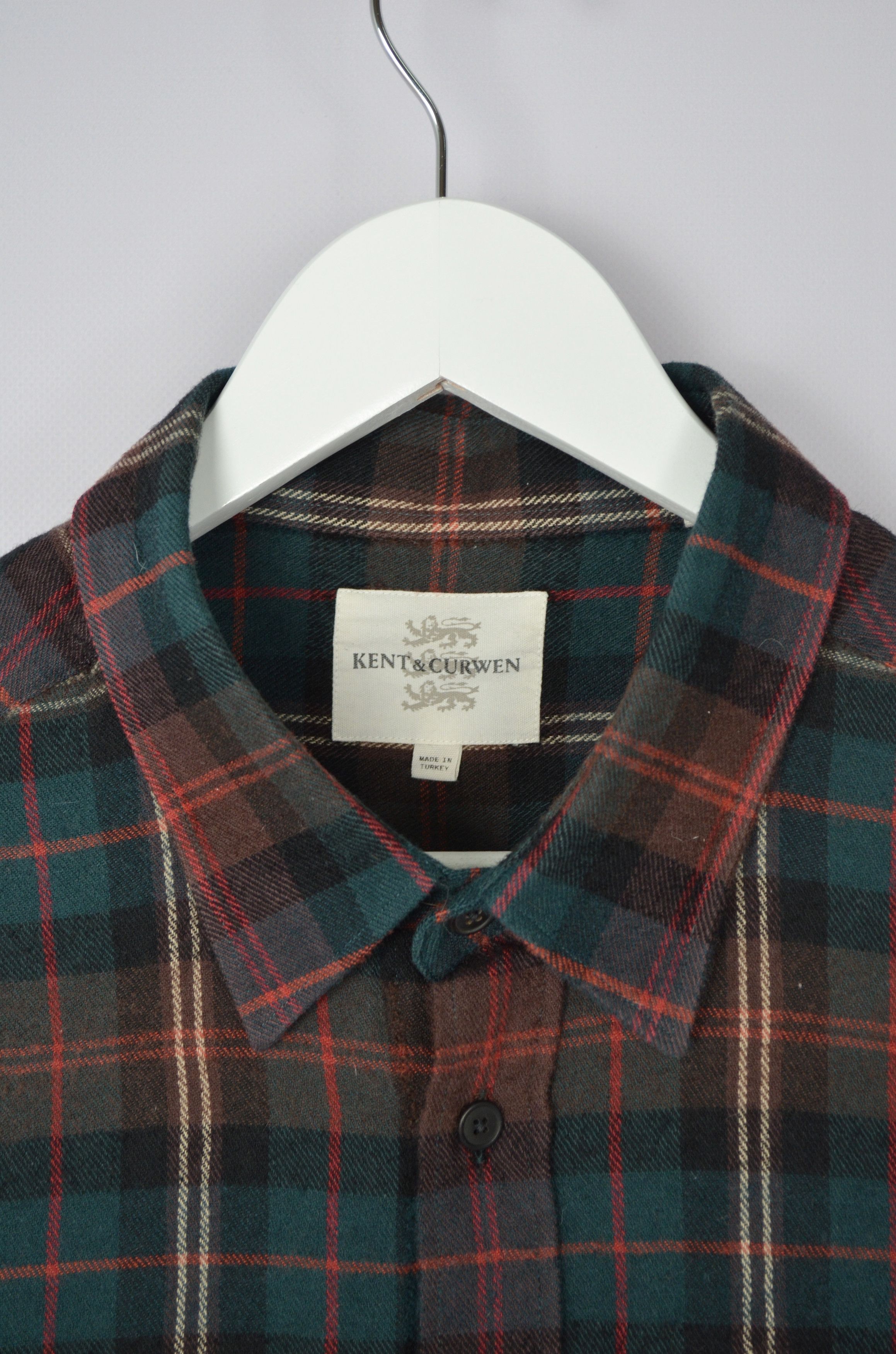 David Beckham × Designer × Kent & Curwen Kent & Curwen East Crondall Wool Check Shirt (David Beckham) Size US XL / EU 56 / 4 - 8 Thumbnail