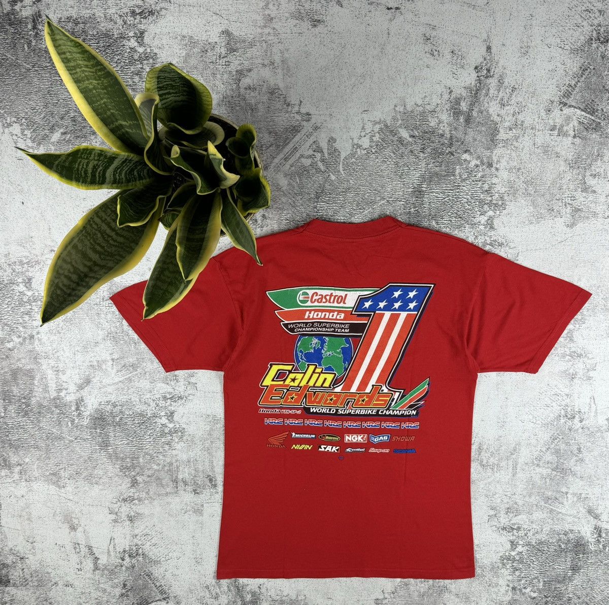 Other Colin Edwards Honda Bike 2001 HRC Formula 1 T Shirt Tee Size US M / EU 48-50 / 2 - 2 Thumbnail