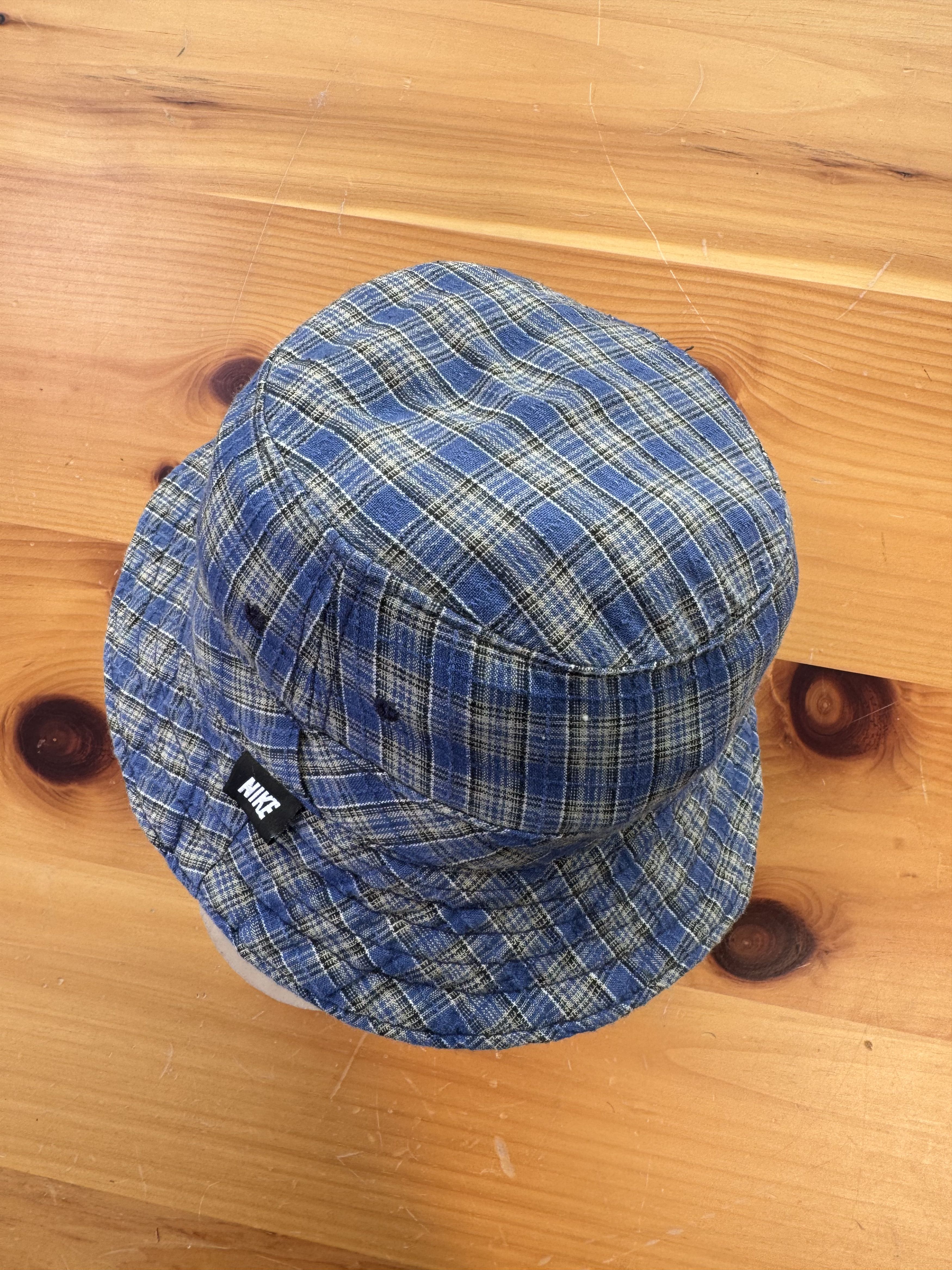 Nike Vintage 90's Nike Plaid Bucket Hat Size ONE SIZE - 4 Thumbnail