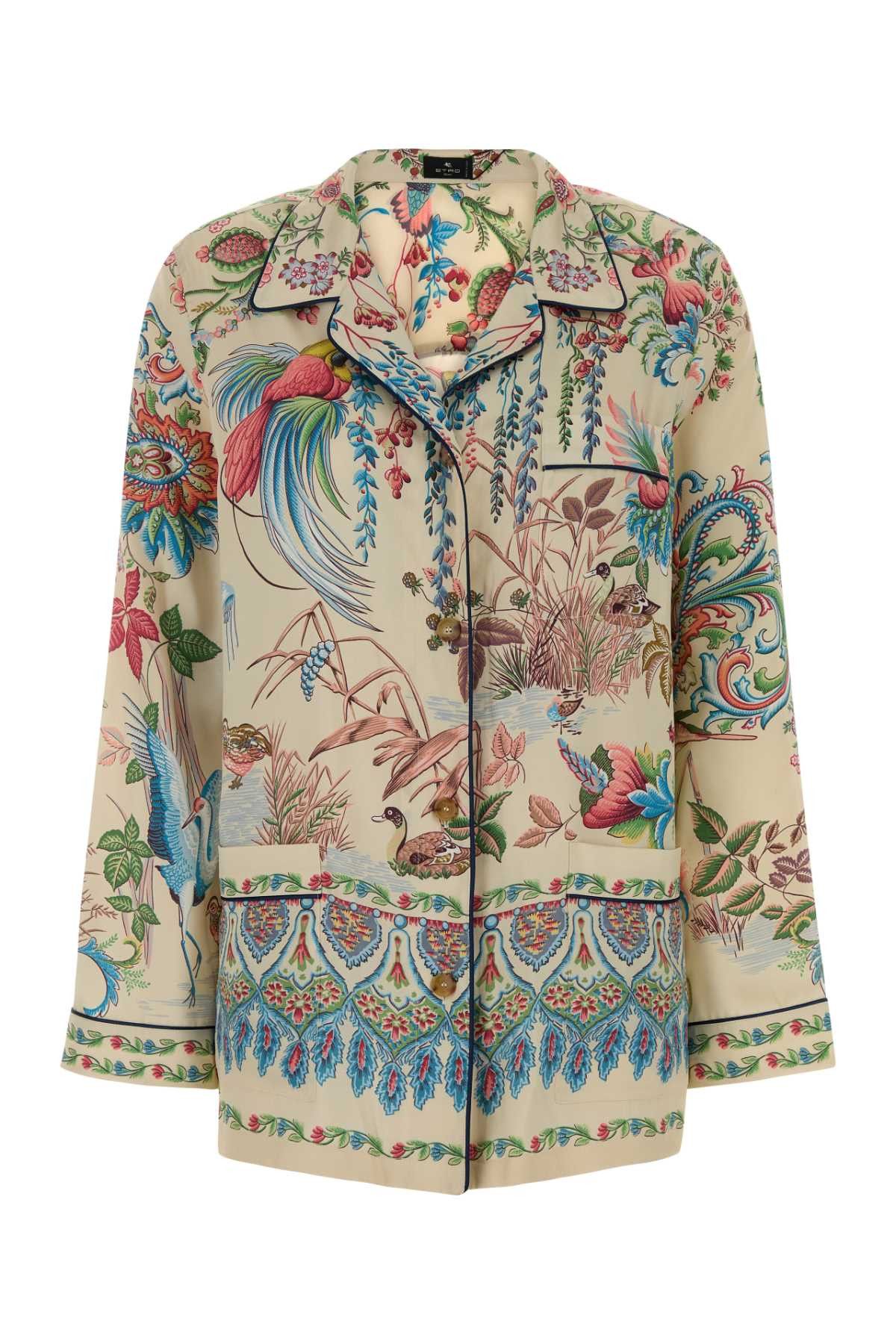 Etro Printed Twill Shirt Size M / US 6-8 / IT 42-44 - 1 Thumbnail