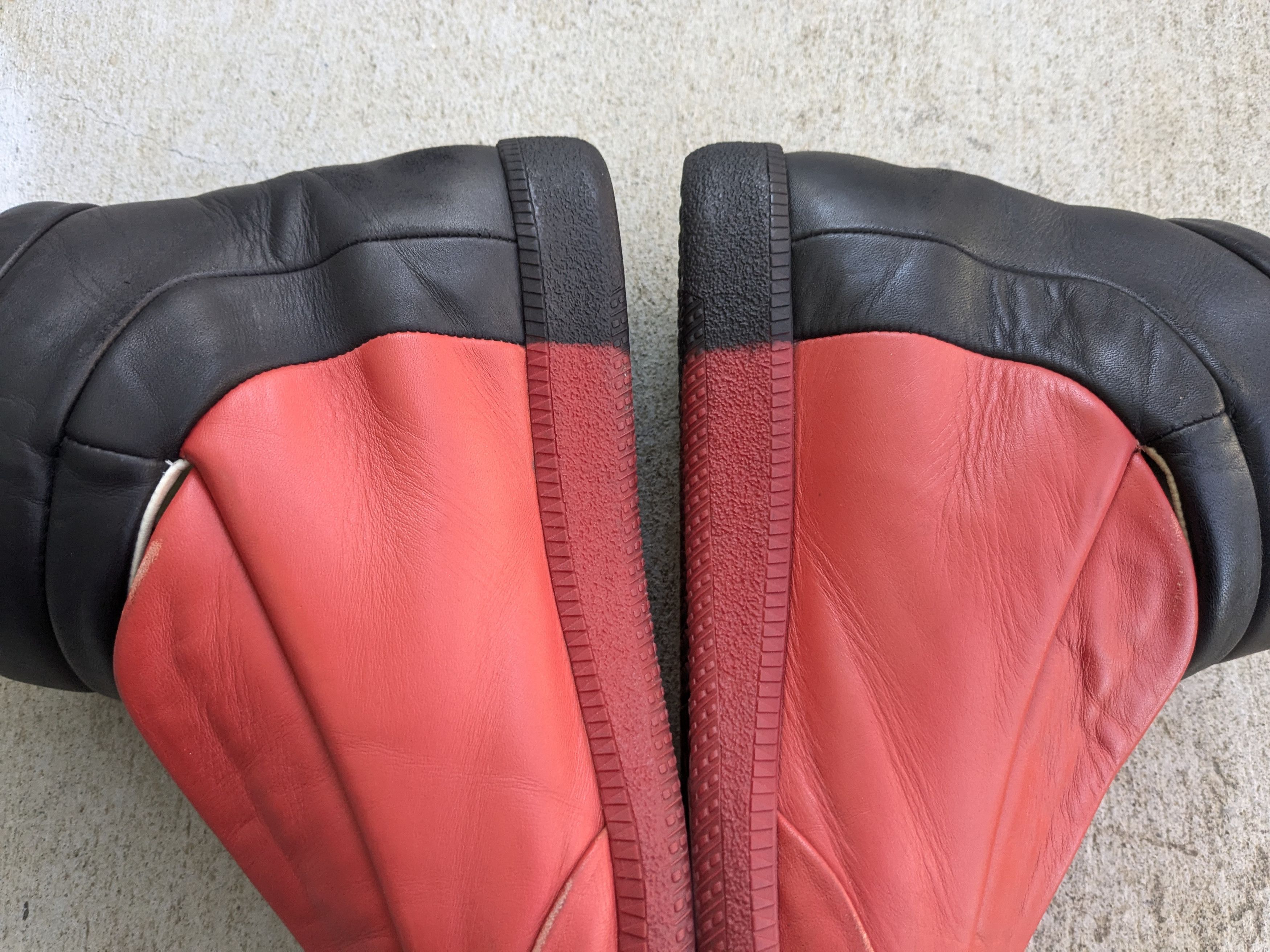 Maison Margiela Maison Margiela Future Red Black 9 42 Leather High Tops Size US 9 / EU 42 - 15 Thumbnail