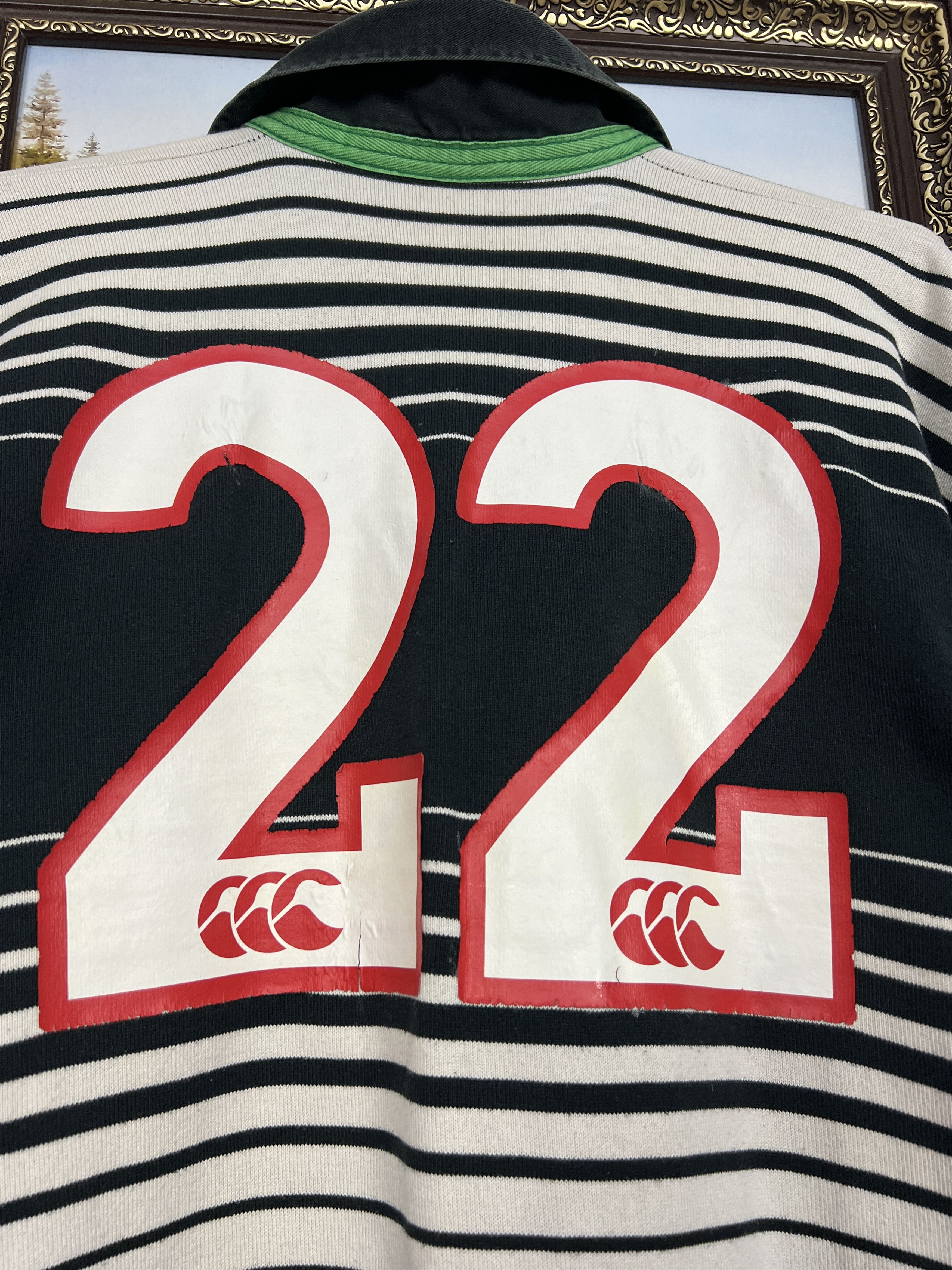Canterbury of New Zealand Canterbury Player Issue Bedwas Rugby Union Jersey Trikot Size US L / EU 52-54 / 3 - 9 Thumbnail