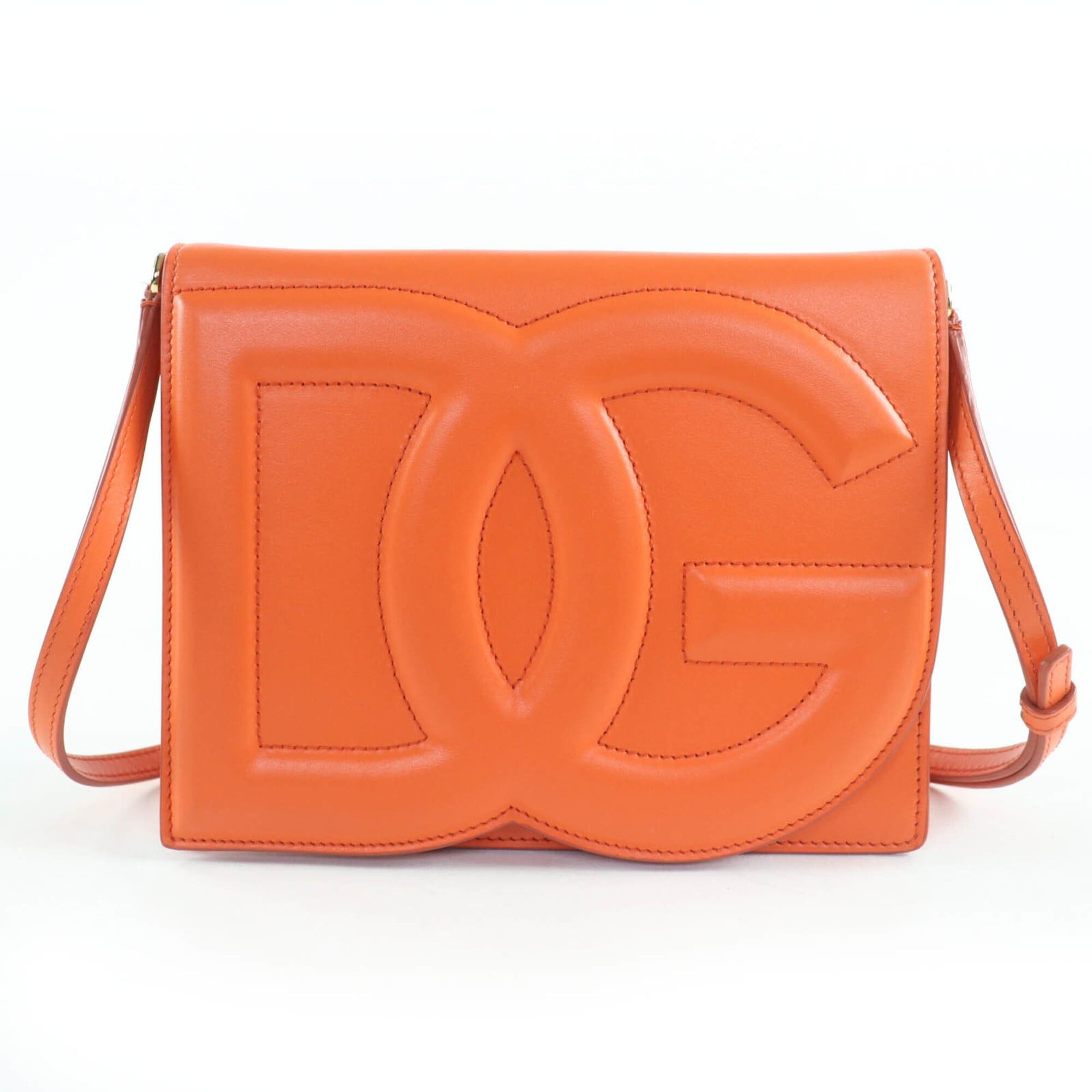 Dolce & Gabbana Dolce & Gabbana DOLCE&GABBANA DG Logo 2-Way Leather Shoulder Bag/Clutch Bag with Box and Dust Bag, Made in Italy, Women's. Size ONE SIZE - 1 Thumbnail