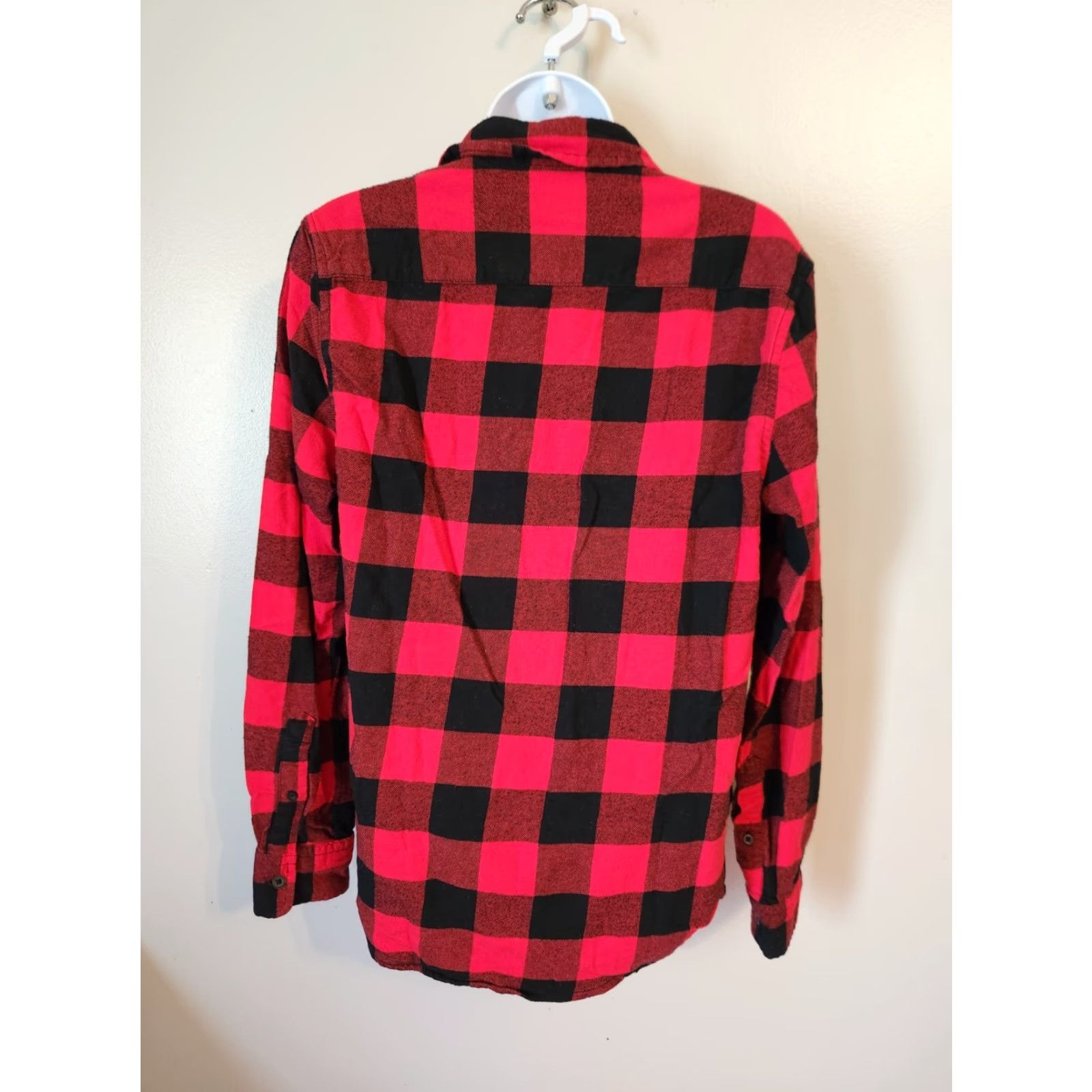 Aeropostale AeroPostale Womens Buffalo Red Black Plaid Button Up Flannel Shirt XS Size XS / US 0-2 / IT 36-38 - 6 Thumbnail