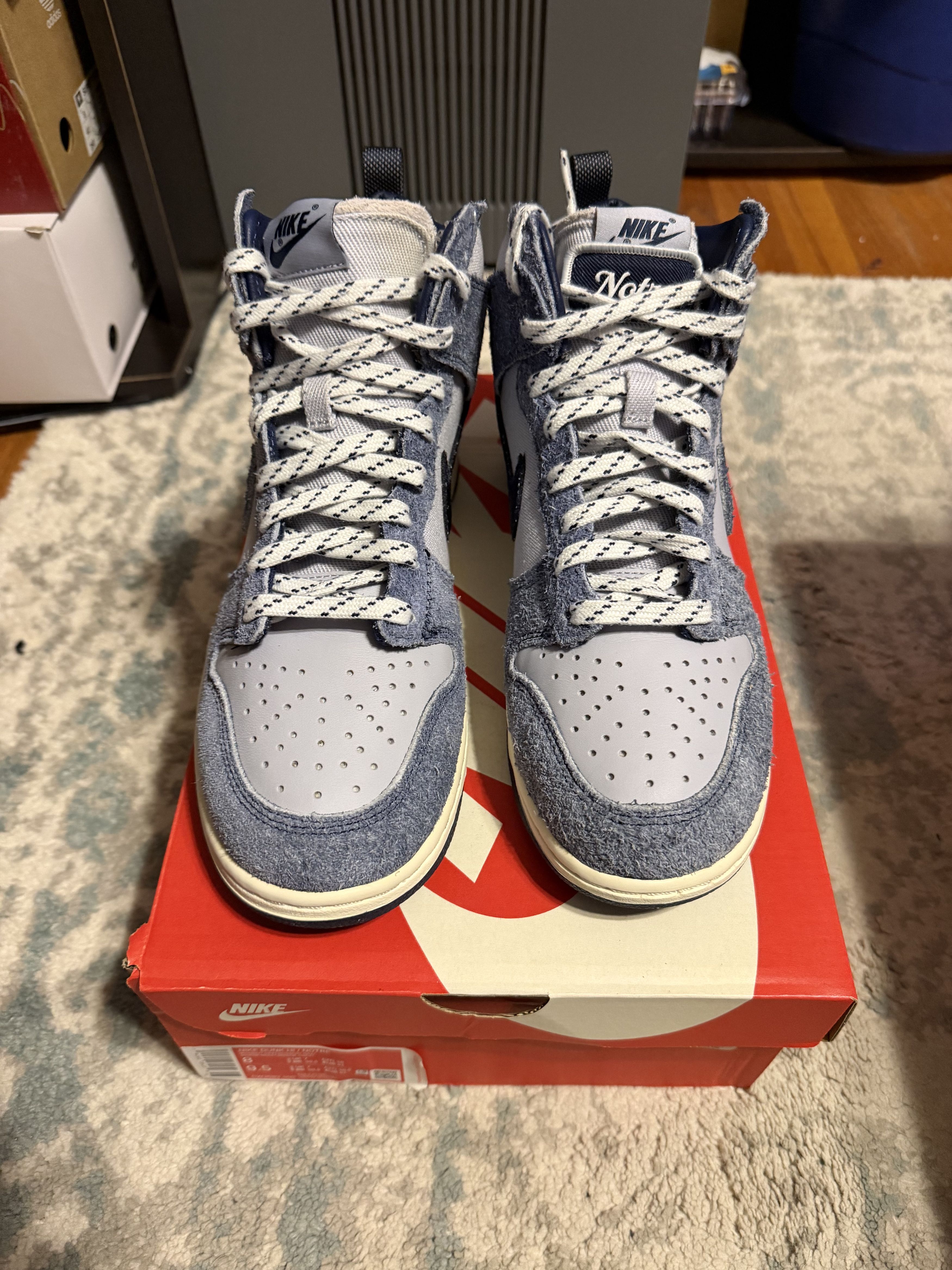 Nike Nike Dunk High Midnight Navy x Notre Size US 8 / EU 41 - 1 Thumbnail