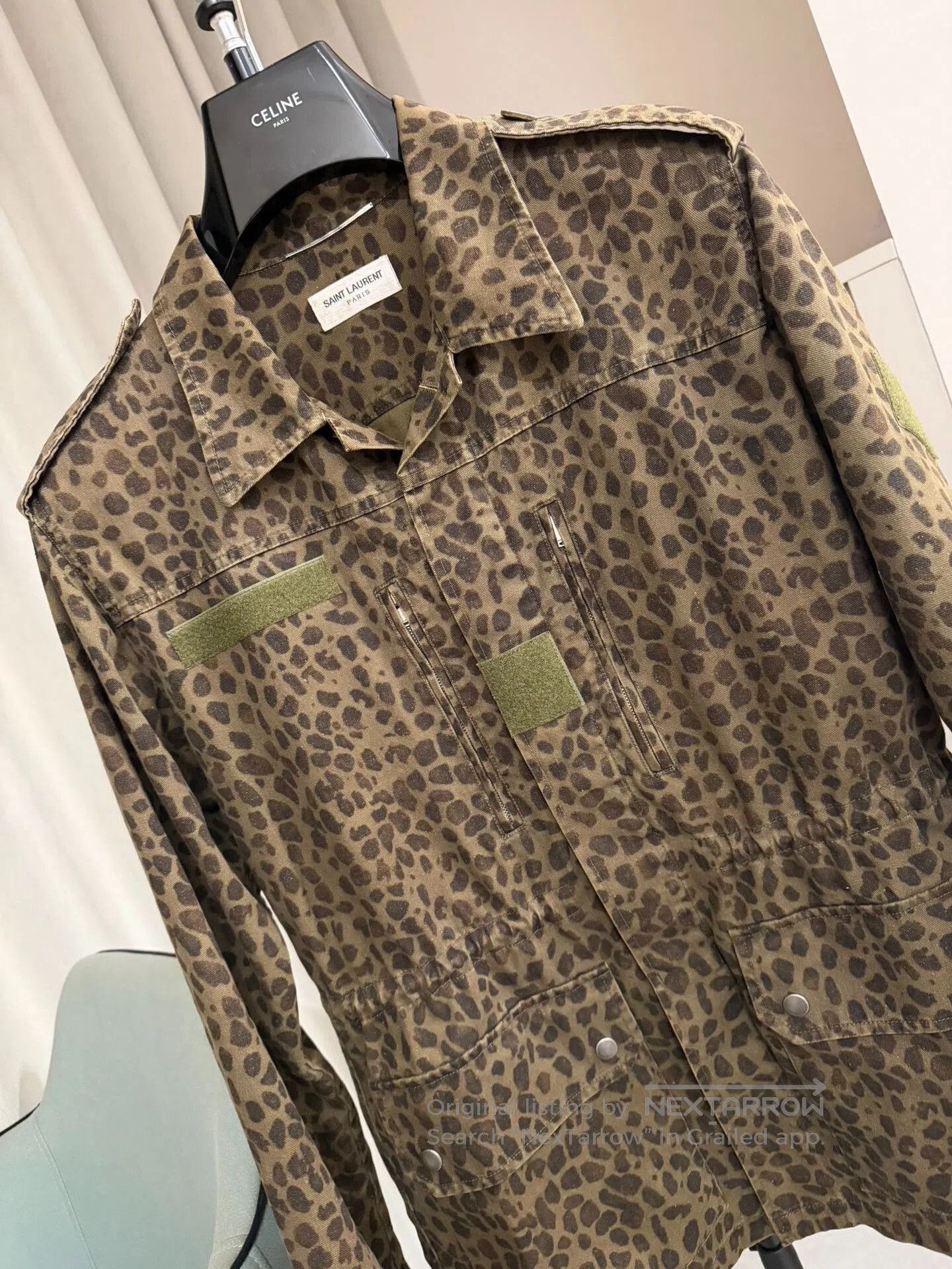 Saint Laurent Paris Saint Laurent Leopard Print Jacket. Size US M / EU 48-50 / 2 - 2 Thumbnail