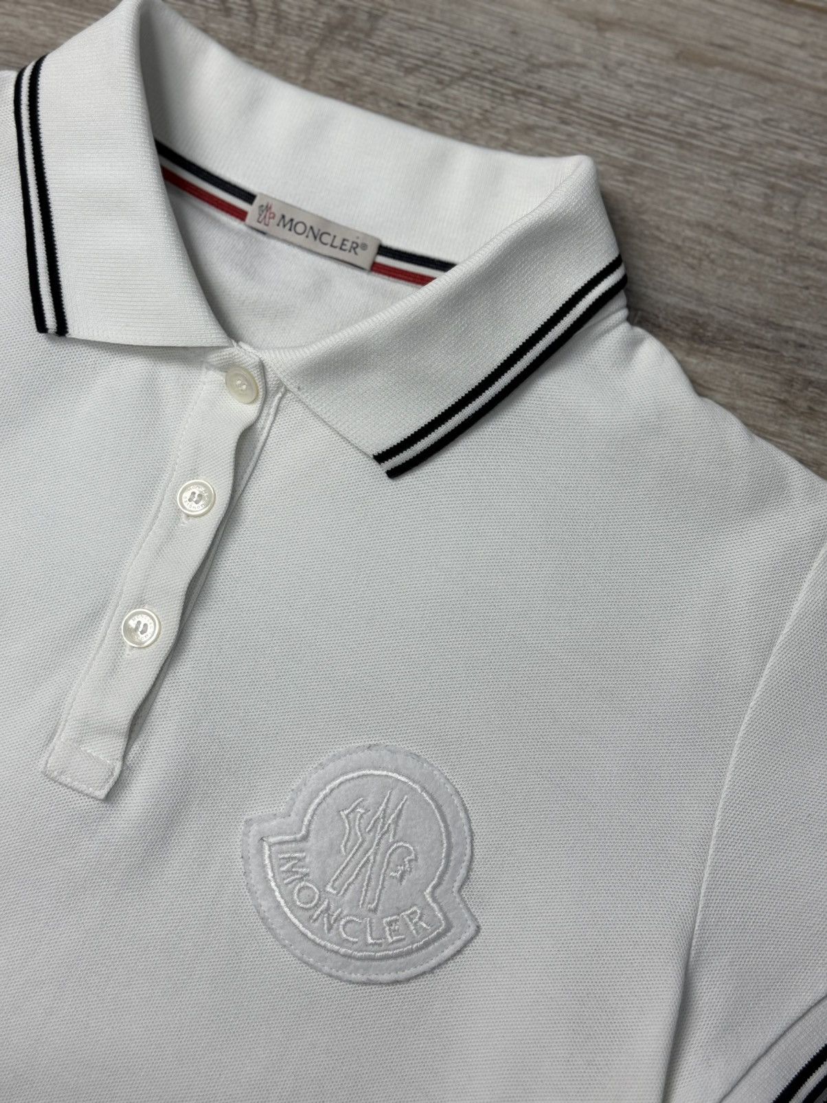 Moncler Moncler Polo With Large Patch Logo Size M / US 6-8 / IT 42-44 - 6 Thumbnail