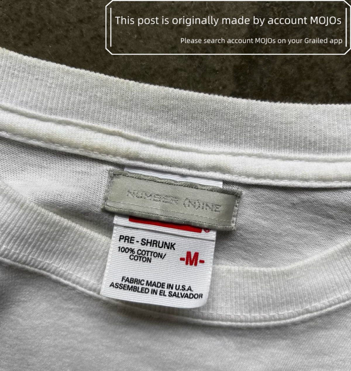 Number (N)ine Sz 2 Number Nine 01SS Tsunama Mitsui Club Tee mojos1316 Size US M / EU 48-50 / 2 - 8 Thumbnail