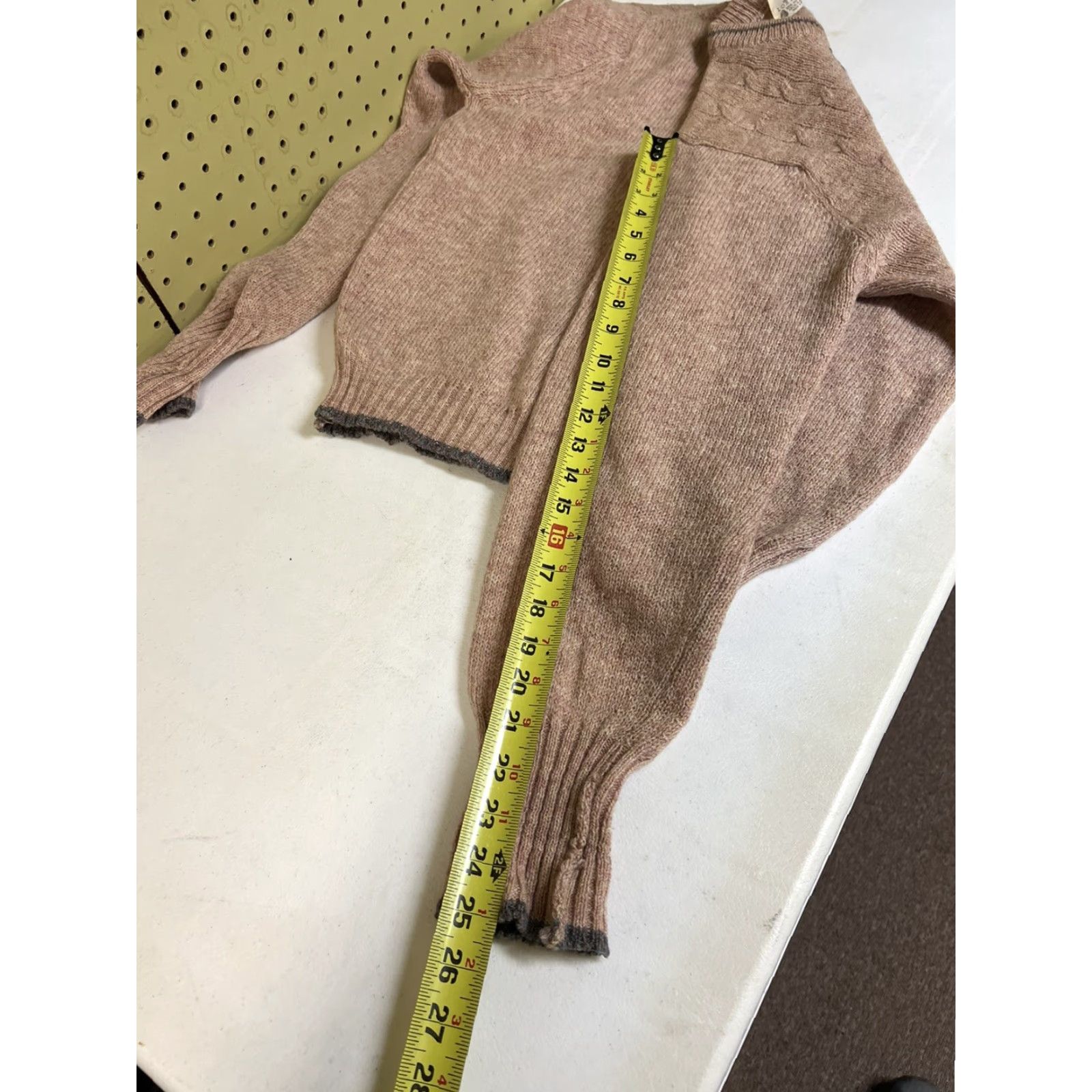 Vintage VINTAGE Lord Jeff Sweater Mens Medium Tan 100% Shetland Wool Made In Ireland Geometric Knit 80s Scotland Mens Size US M / EU 48-50 / 2 - 6 Thumbnail