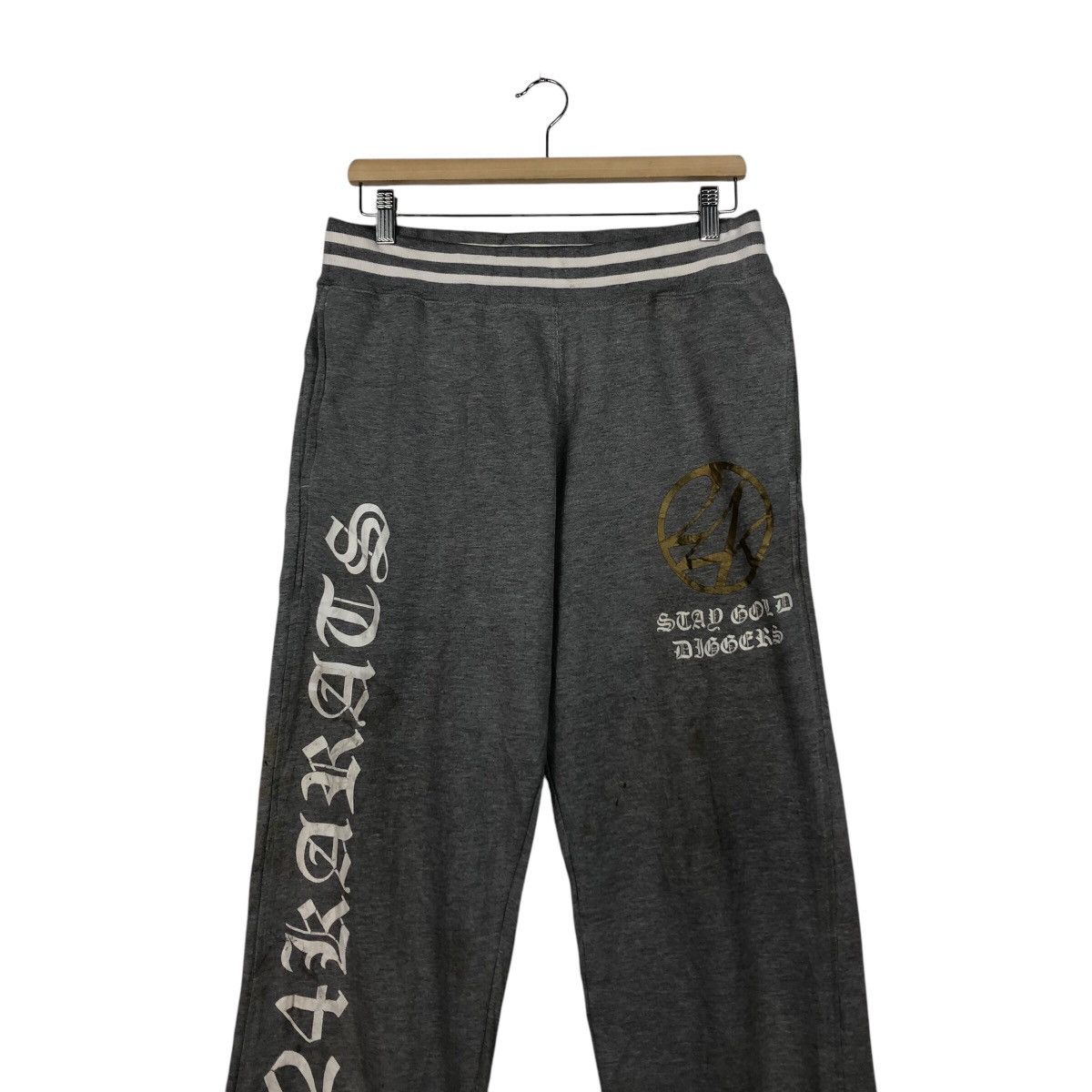 Japanese Brand 📌24 Karats Stay Gold Jogger Pants Punk Design Size US 30 / EU 46 - 5 Thumbnail