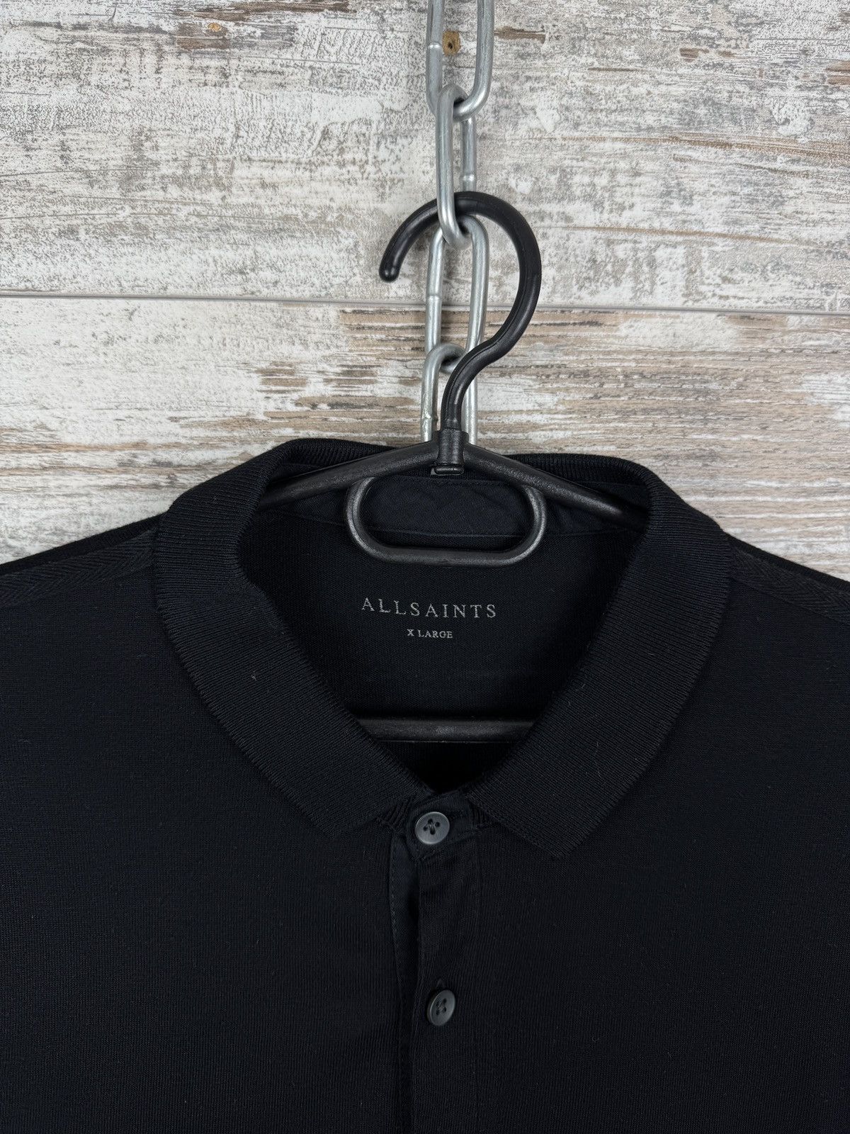 Allsaints Vintage AllSaints parlour ls polo long-sleeve T-shirt tee Size US XL / EU 56 / 4 - 5 Thumbnail