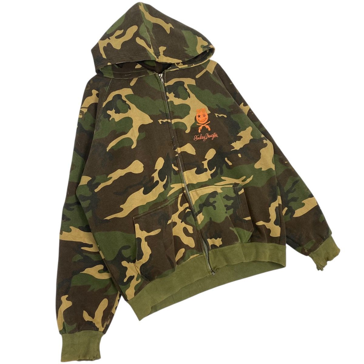 Other Vintage Smiley Gangsta Camouflage Hoodie Sweater Waffle Size US M / EU 48-50 / 2 - 3 Thumbnail