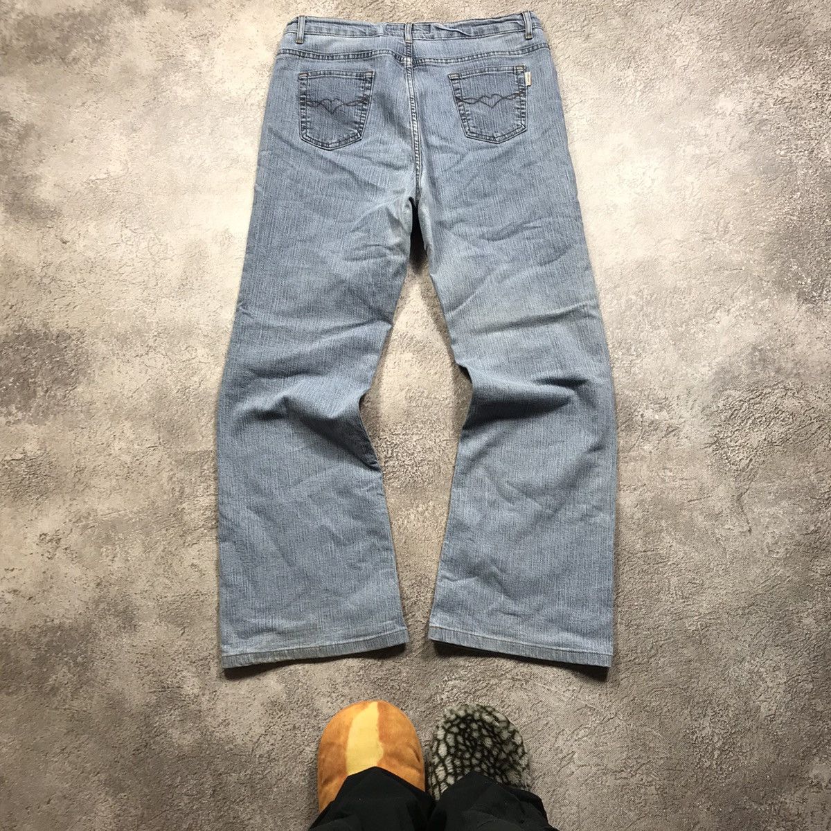 Vintage Vintage 90s Faded Distressed Baggy Jeans Grunge Skate 32 Size 32" / US 10 / IT 46 - 4 Thumbnail