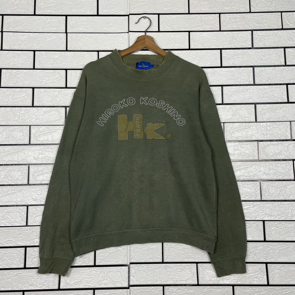 Hiroko Koshino Homme Hiroko Koshino Homme Big Logo Sweatshirt Size US M / EU 48-50 / 2 - 1 Thumbnail