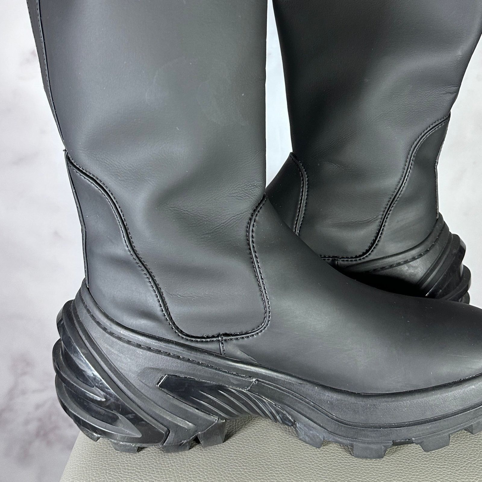 1017 ALYX 9SM Black Fixed Sole High Boots Size US 7 / EU 40 - 12 Thumbnail