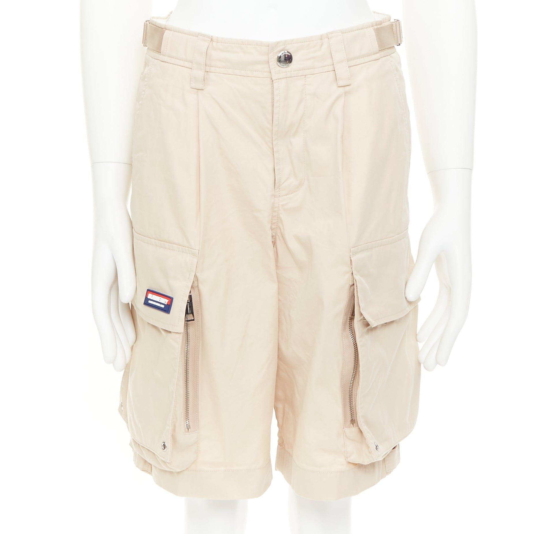 Burberry BURBERRY soft fawn beige technical cotton Billy multi pocket cargo shorts T44 XS Size US 26 / EU 42 - 1 Thumbnail