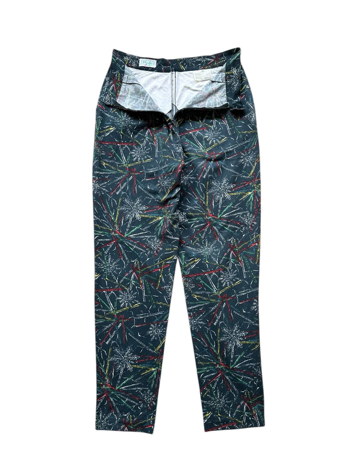Vintage 70's vintage BENETTON Italy printed pants Size US 28 / EU 44 - 6 Thumbnail