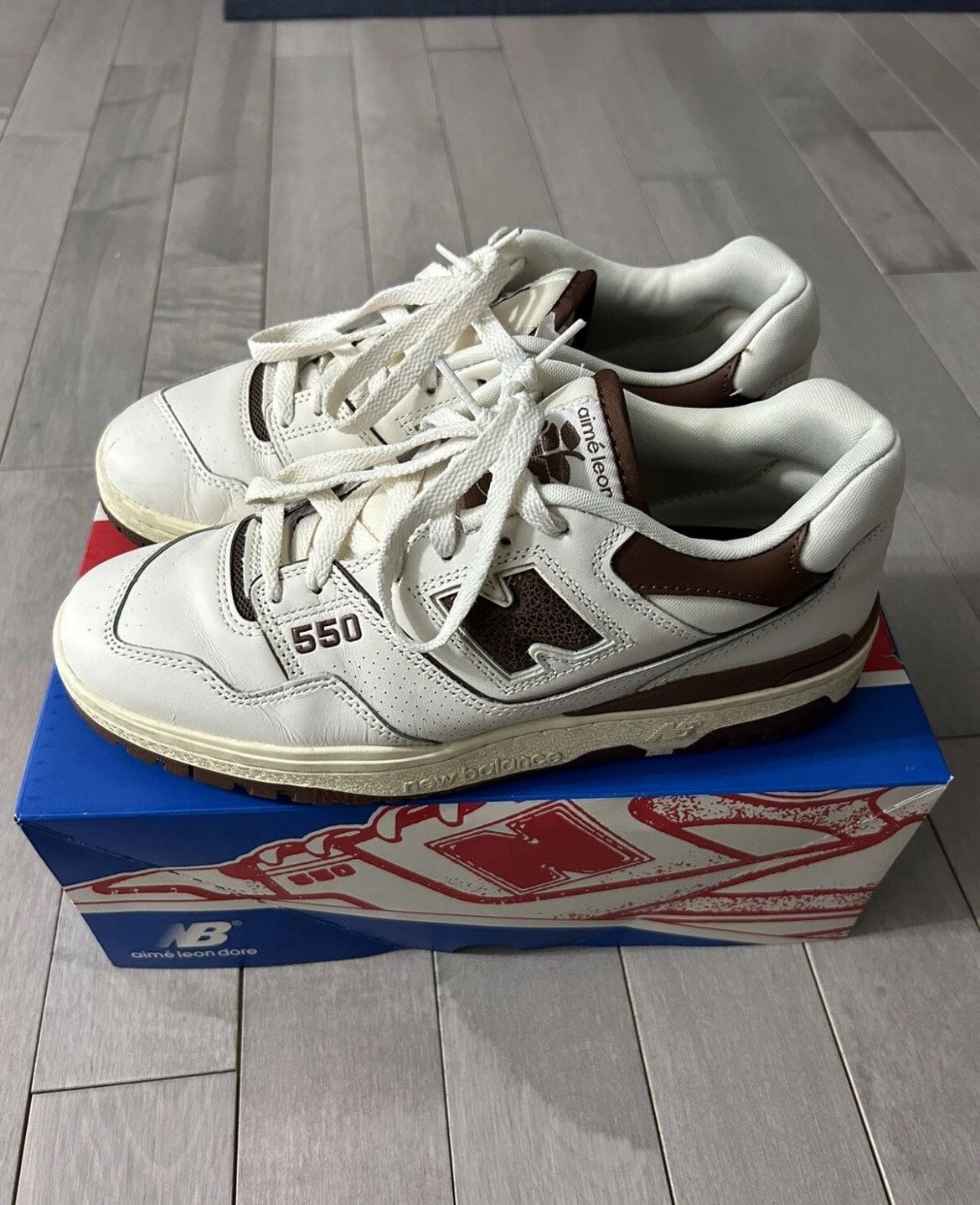 Aime Leon Dore × New Balance New balance ALD 550 brown Size US 9.5 / EU 42-43 - 3 Thumbnail