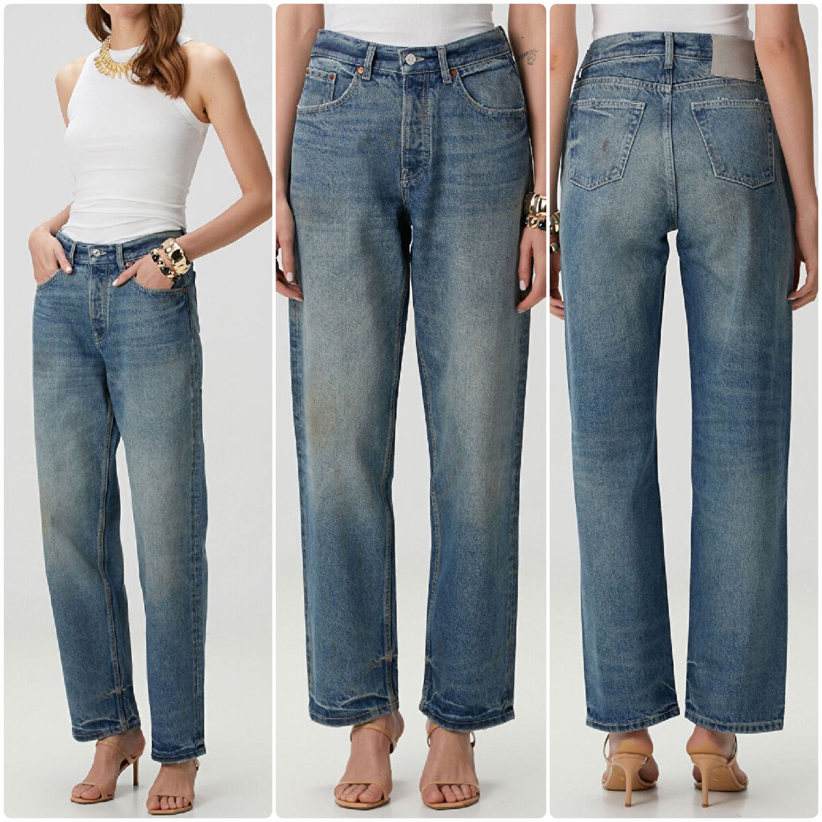 AYA MUSE Aya Muse Baggy Jeans size Small Blue Cotton Size 26" / US 2 / IT 38 - 1 Thumbnail