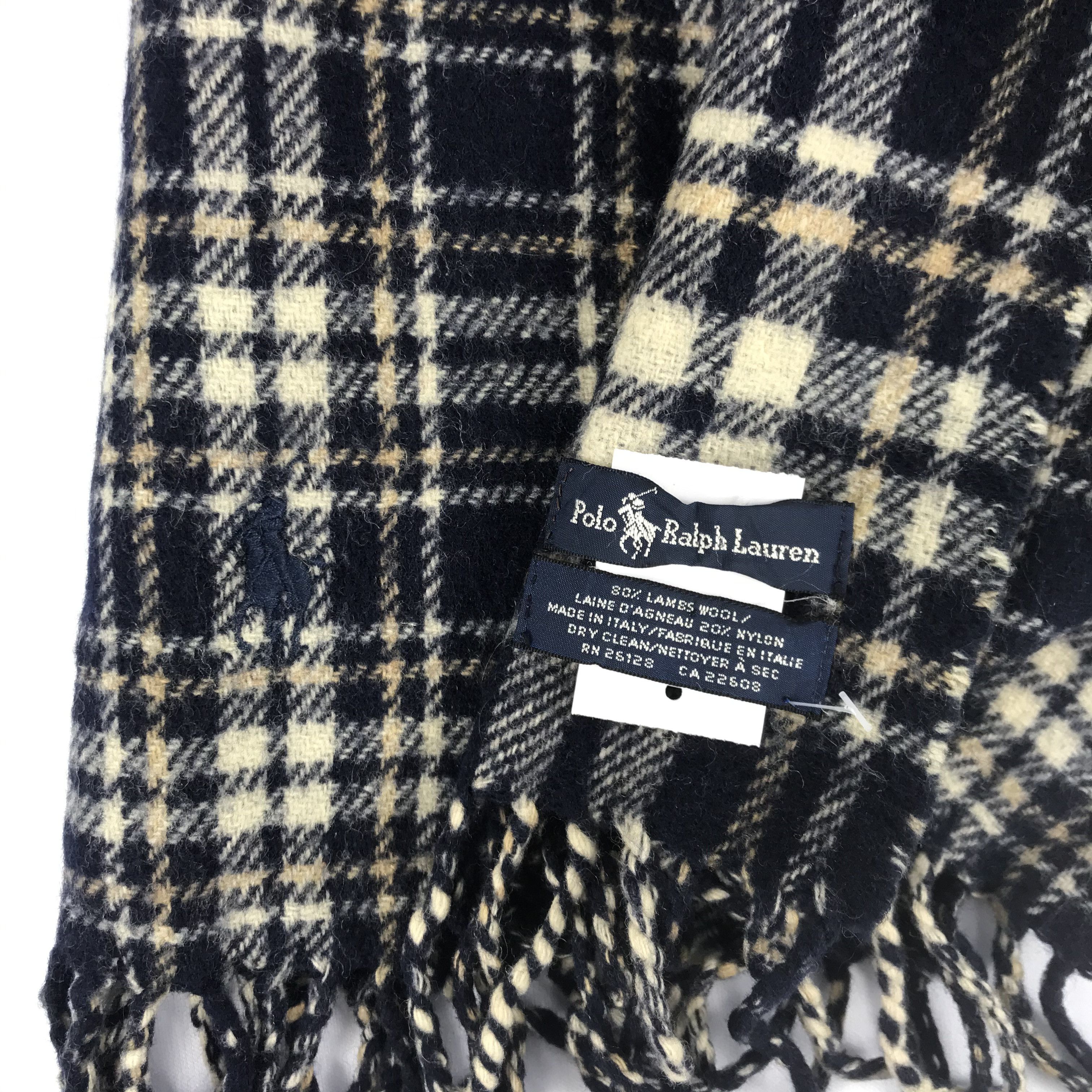 Polo Ralph Lauren Vintage Polo Ralph Lauren Scarf Muffler Wool Scarves Size ONE SIZE - 4 Thumbnail