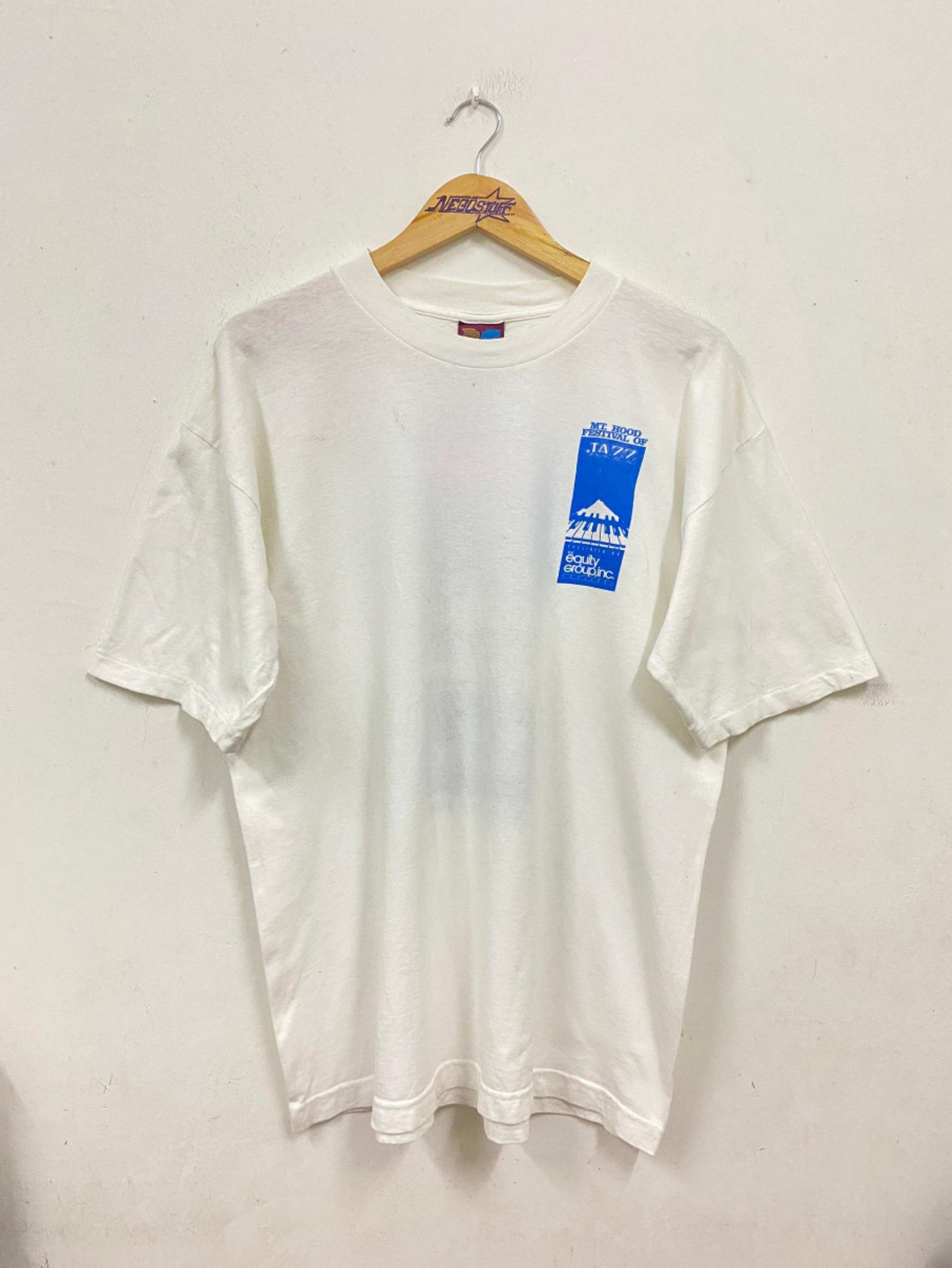Vintage Vintage 1995 MT Hood Jazz single stich tee miles davis Size US L / EU 52-54 / 3 - 6 Thumbnail
