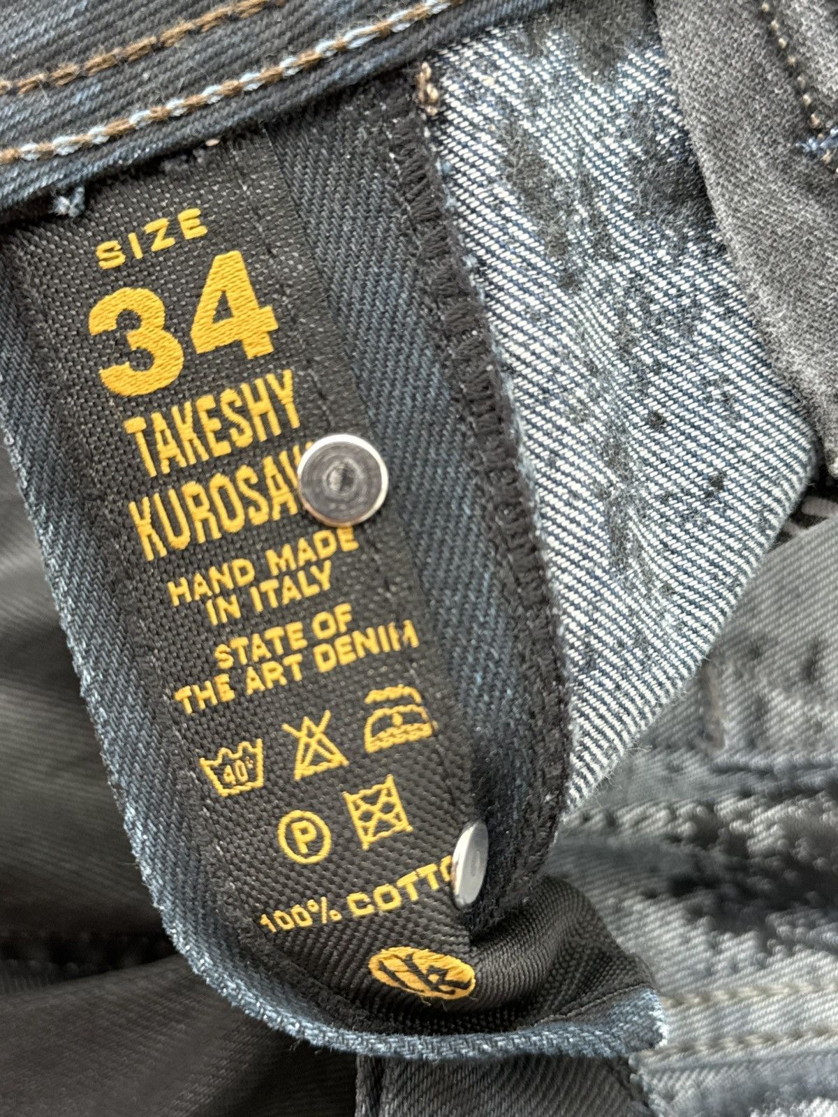 Takeshy Kurosawa Takeshy Kurosawa Black Straight Leg Denim Size US 34 / EU 50 - 4 Thumbnail