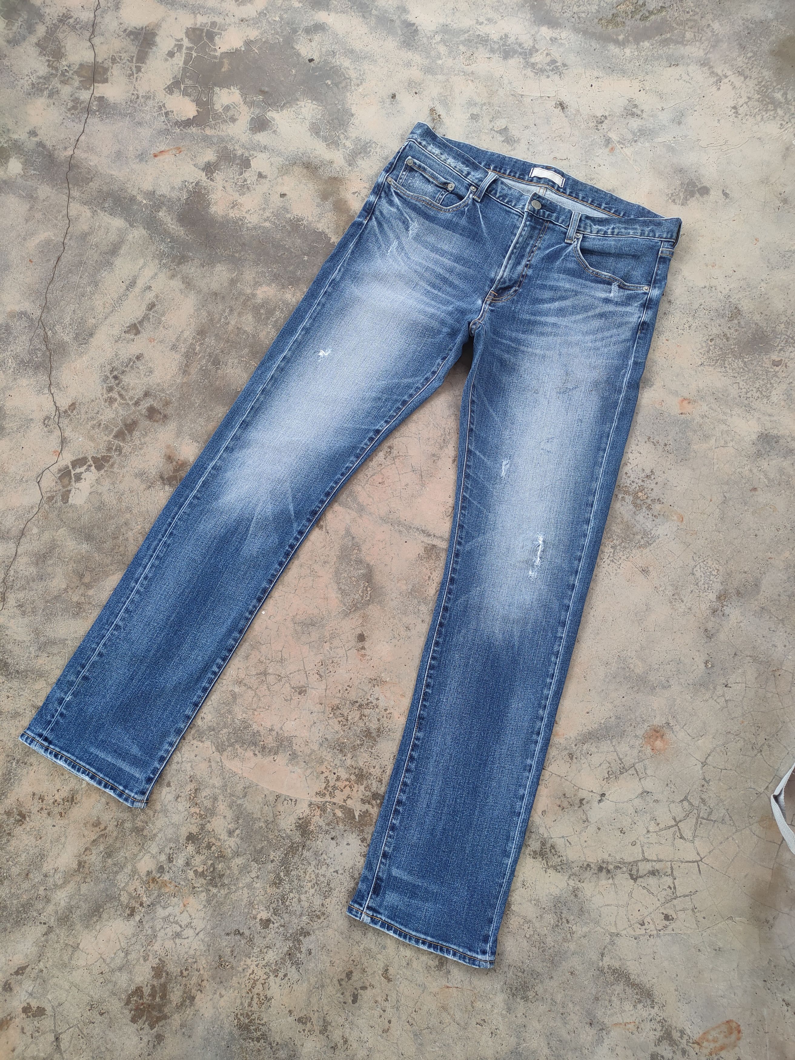 Japanese Brand VINTAGE JAPANESE FADED SKINNY JEANS DENIM PANTS Size US 34 / EU 50 - 4 Thumbnail