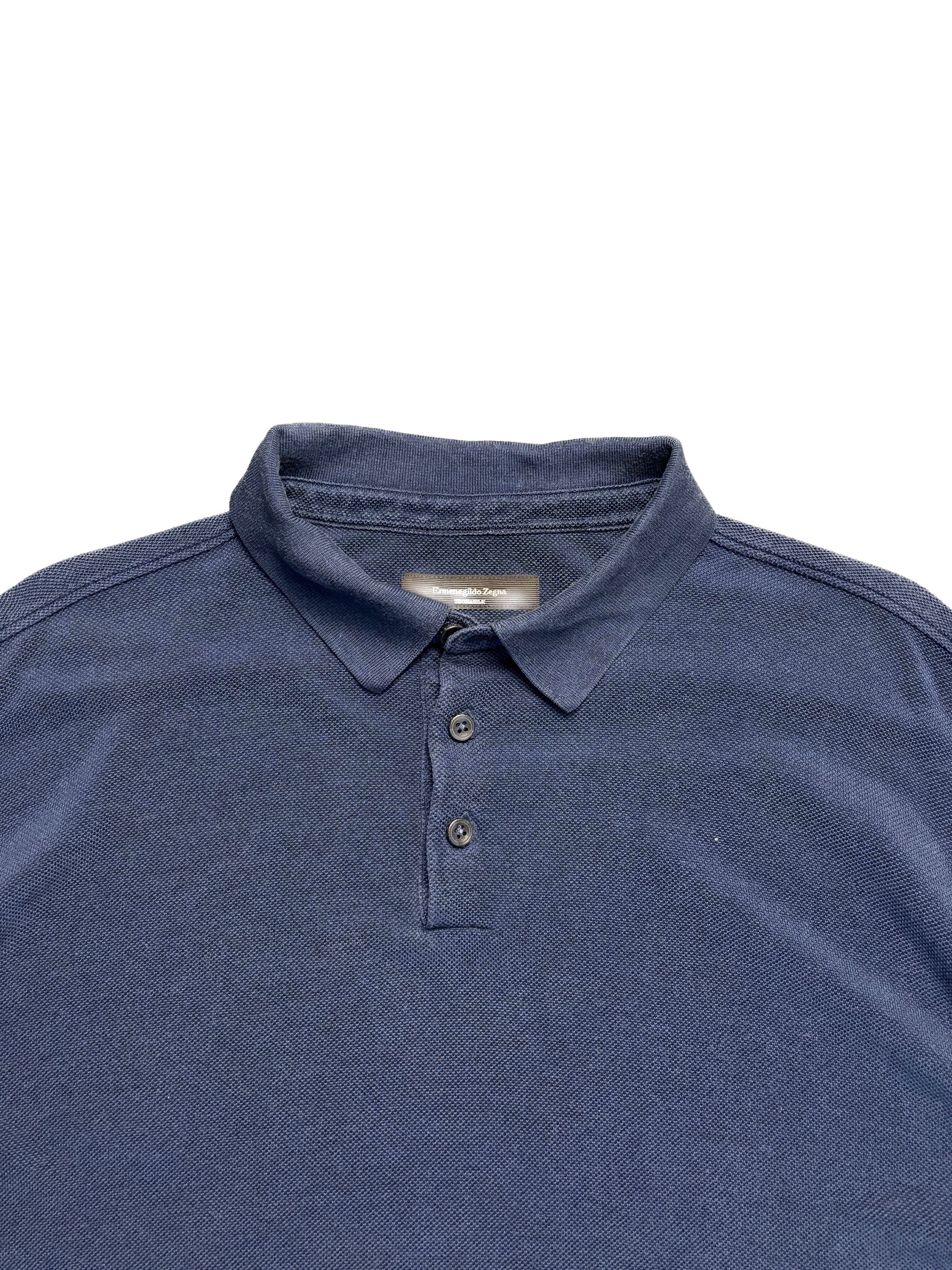Ermenegildo Zegna Ermenegildo Zegna Silk Boxy Polo Size US XXL / EU 58 / 5 - 2 Thumbnail