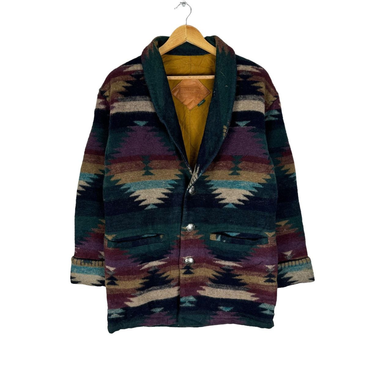 Japanese Brand × Native ☀️FLYING SCOTSMAN NATIVE NAVAJO BUTTON JACKET LIKE CHIMAYO Size US L / EU 52-54 / 3 - 1 Thumbnail