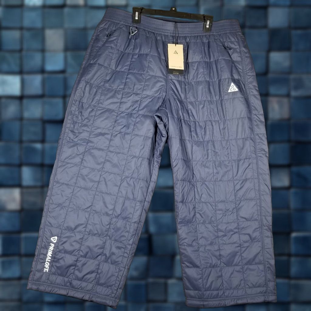 Nike ACG NIKE ACG "Rope de Dope" Women's Track Pants 2XL Thunder Blue Wide-Leg Activewear Size 40" / US 18 - 1 Thumbnail