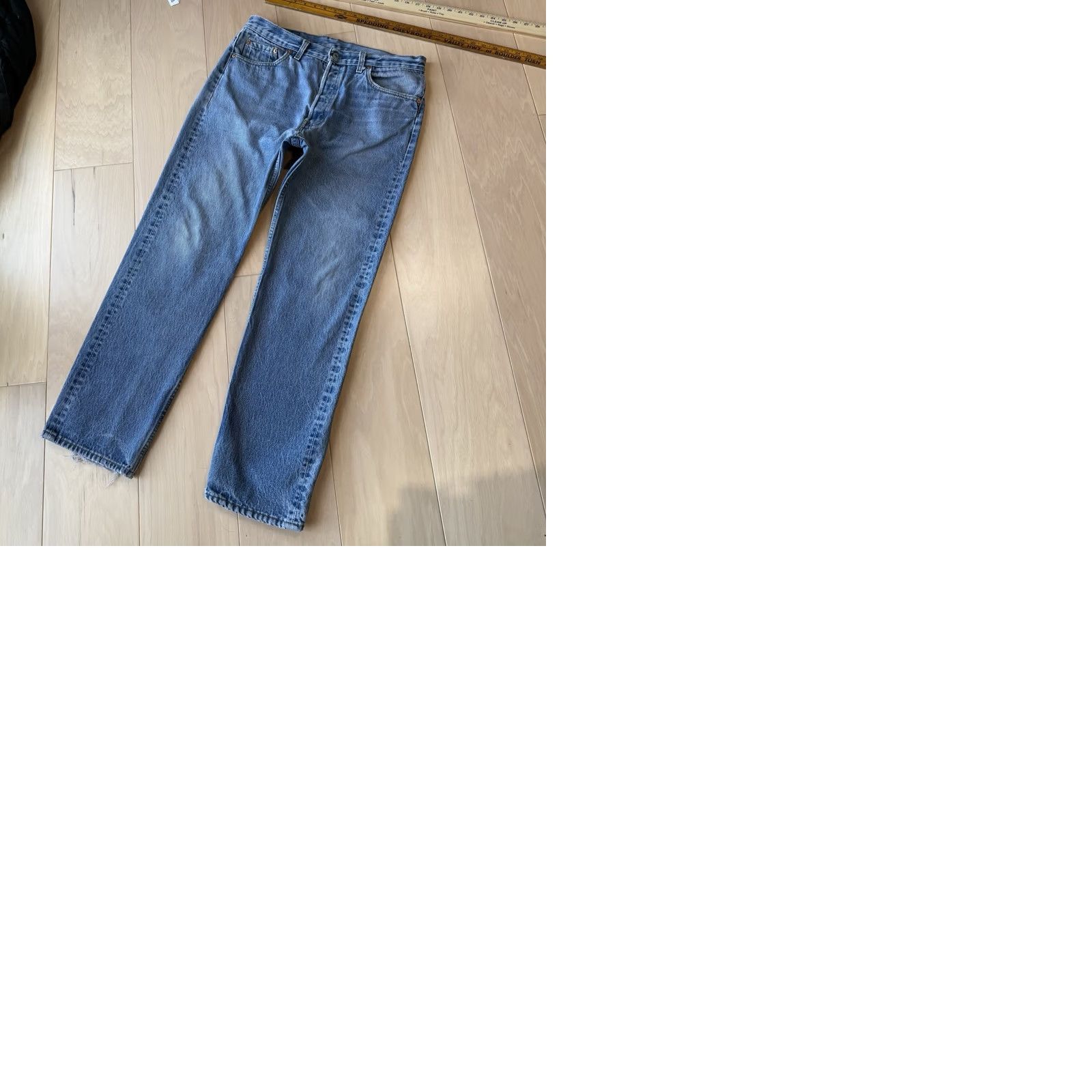 Levi's VINTAGE Levi's 501 Jeans Straight 34x30 Denim Blue 90s Cowboy Western USA Mens Jeans Size US 34 / EU 50 - 9 Thumbnail