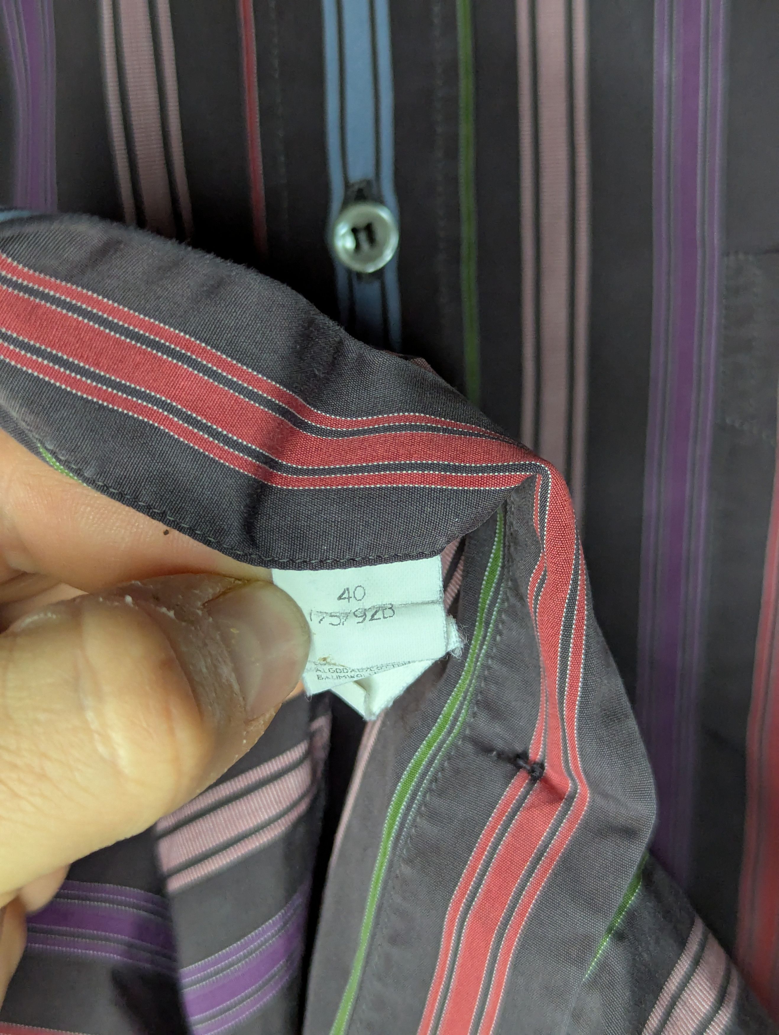 Paul & Shark × Vintage Paul & Shark Silver Collection Vintage Striped Shirt Size 40 Size US M / EU 48-50 / 2 - 12 Thumbnail